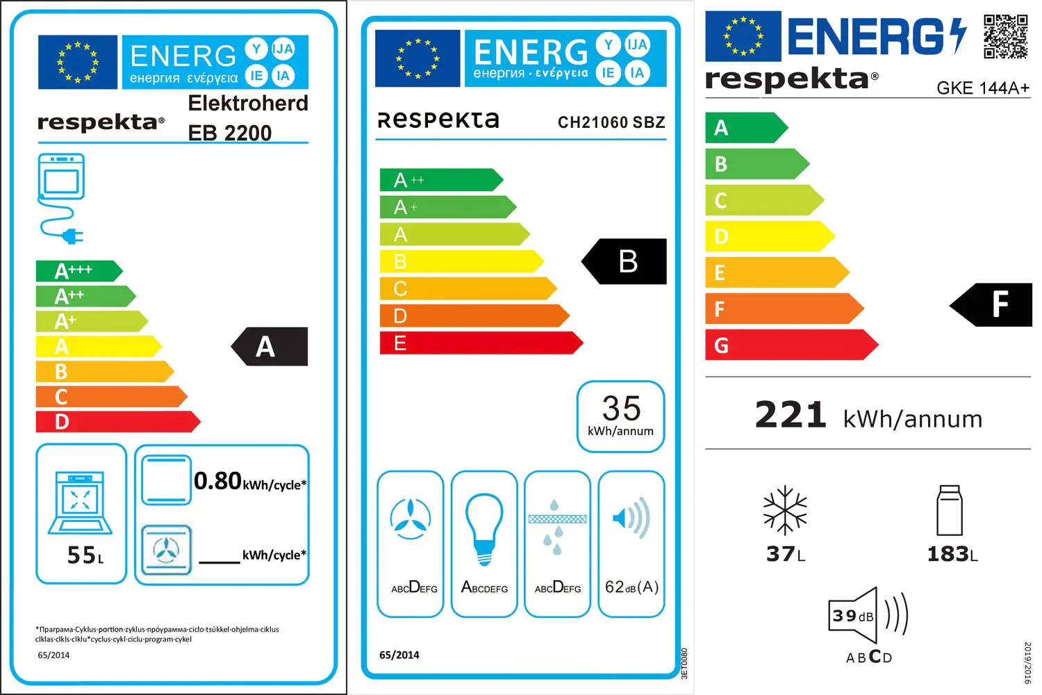 Respekta Economy Küchenblock 270 cm grau, Eiche Sonoma, KB270ESGCGKE