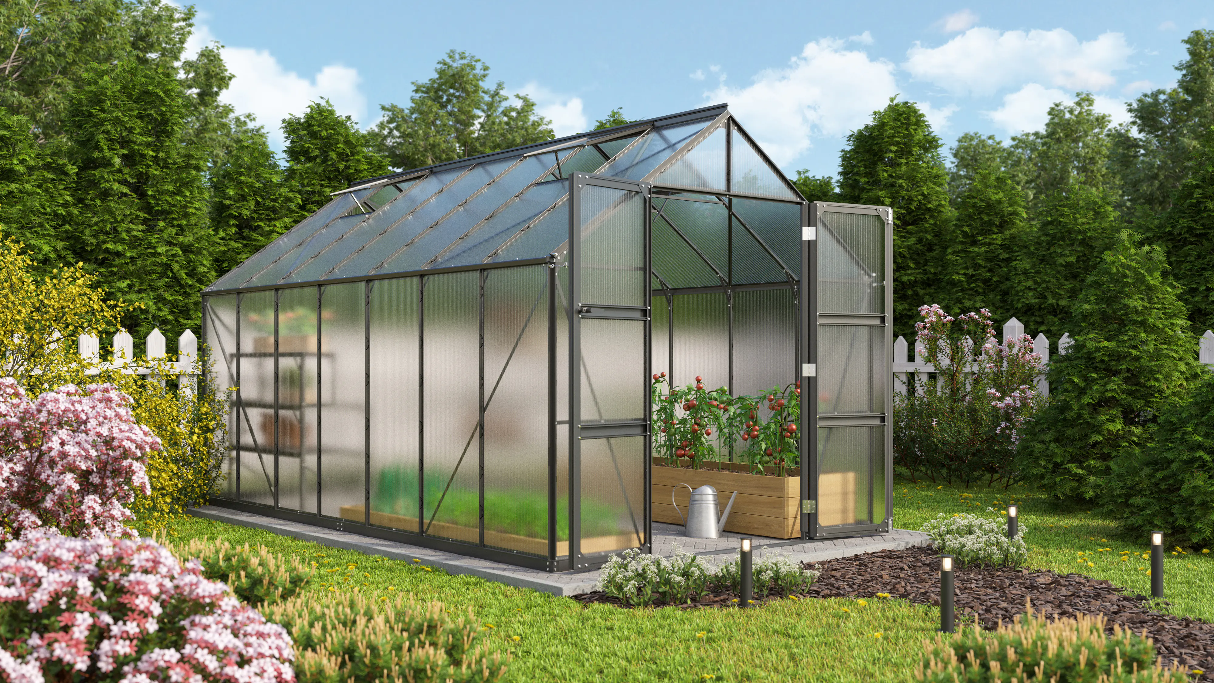 Vitavia Gewächshaus Domus 11500 257 x 448 cm 4 mm HPK