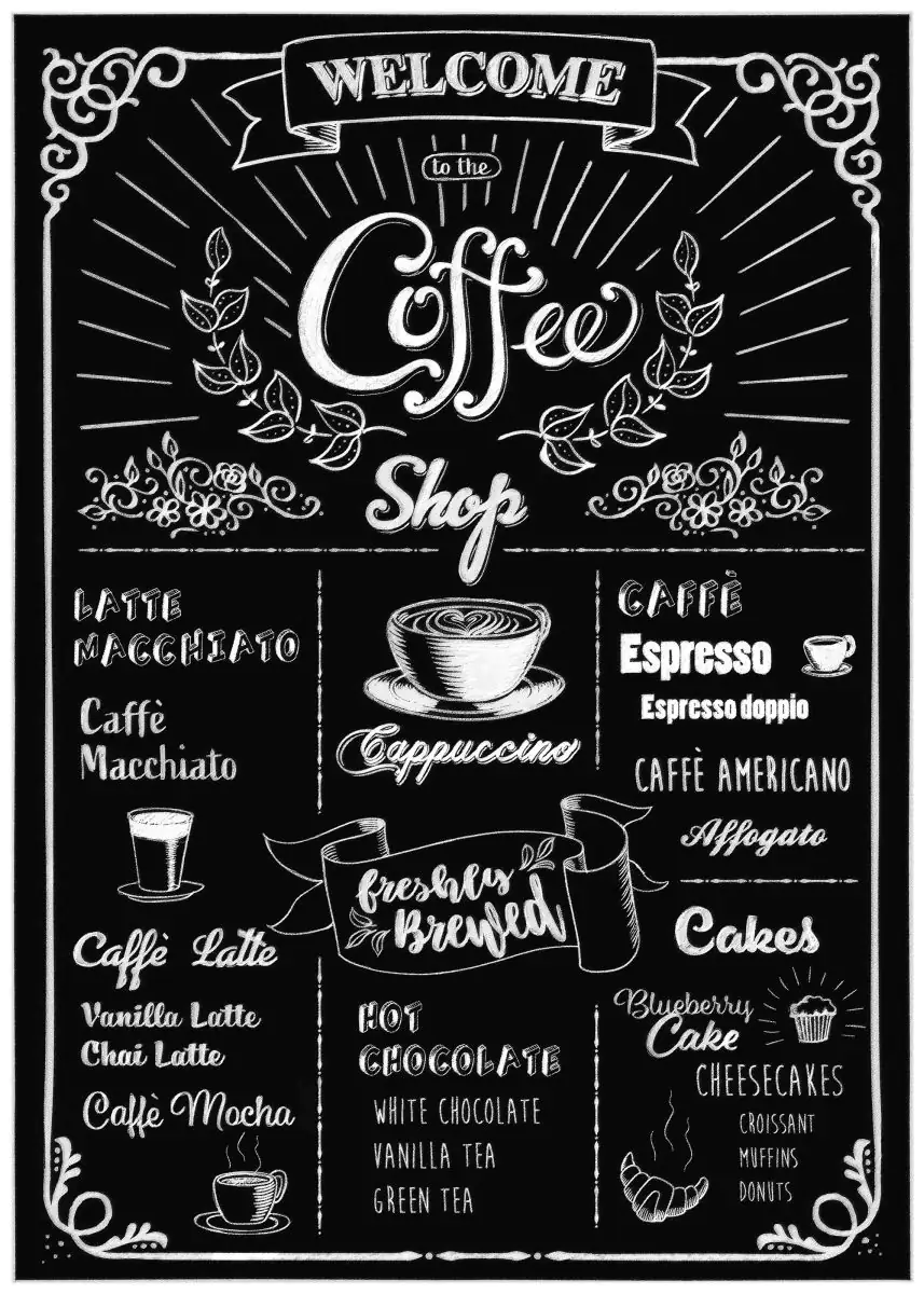Komar Decosticker Coffeeshop 50 x 70 cm