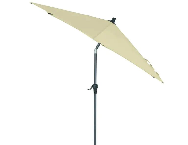 Siena Garden Mittelstockschirm Avio natur Ø 250 cm