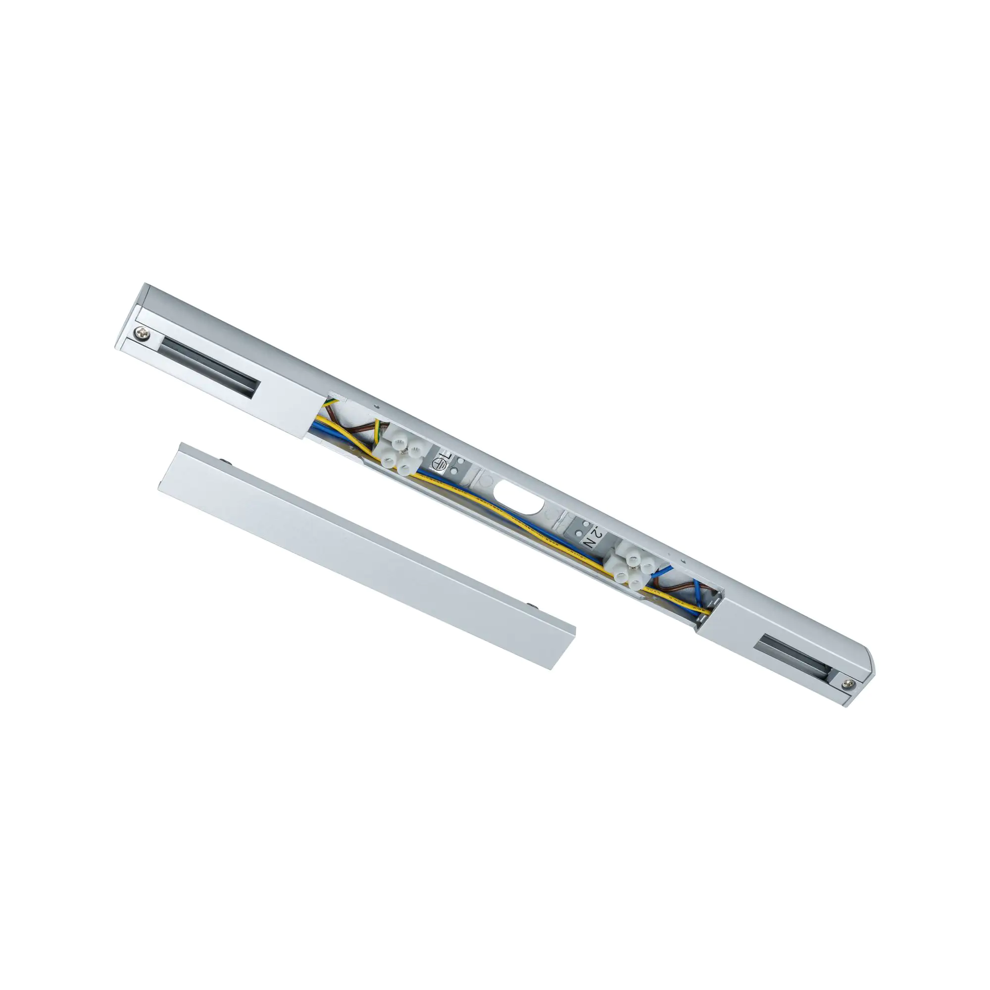 Paulmann URail Mitteleinspeisung chrom matt 30,4 x 1,8 cm max. 1.000 W