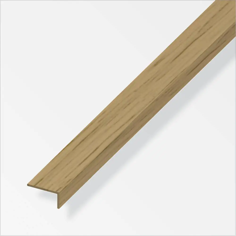 alfer Winkel 1 m, 10 x 13 mm PVC (Kunststoff) glatt eiche hell