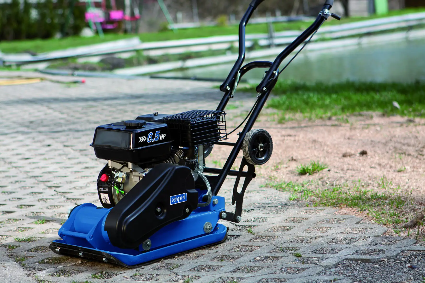 Scheppach Rüttelplatte HP1300S 4-Takt 4,1 kW 5,6 PS Benzin