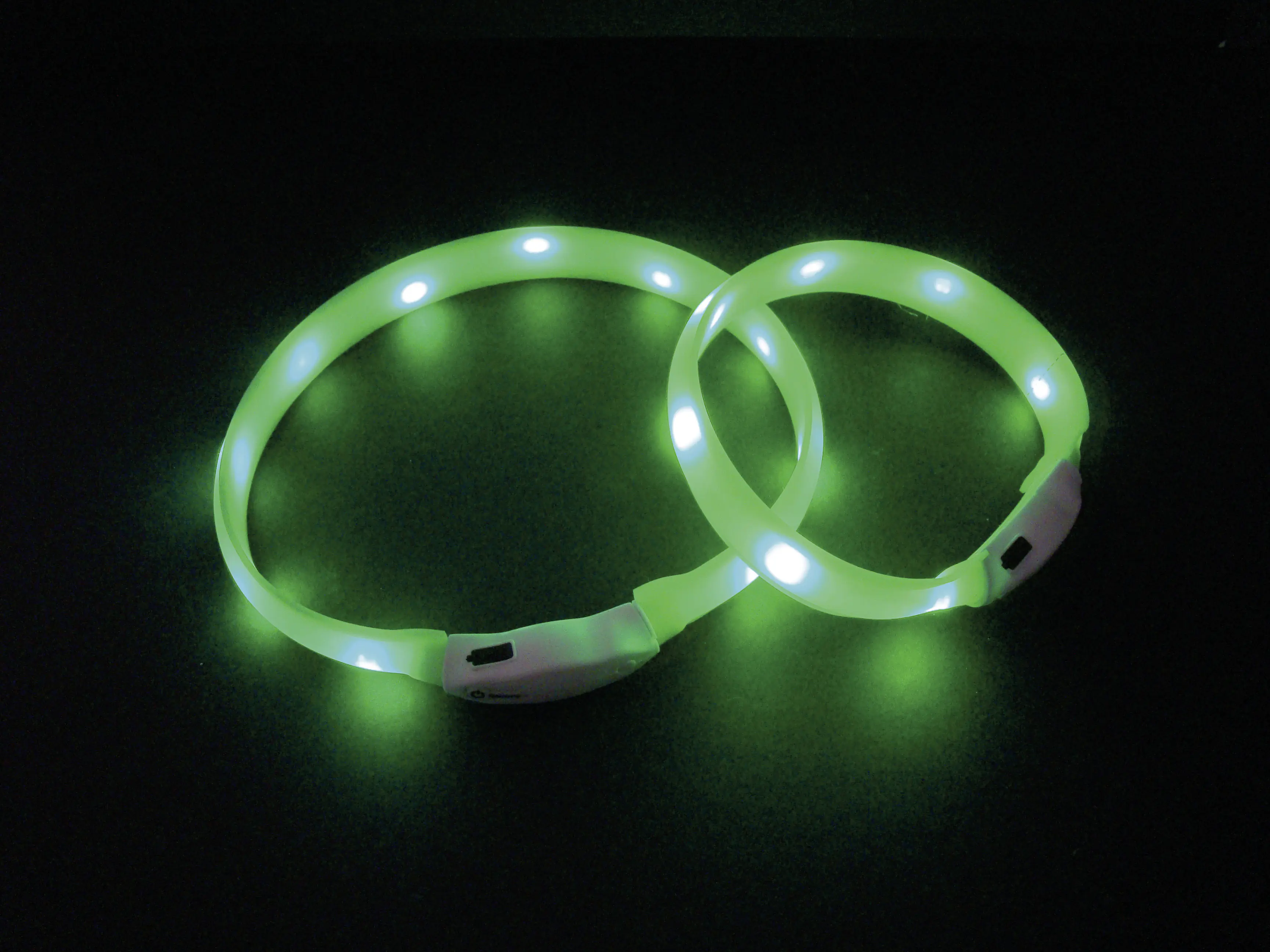 Nobby LED Leuchthalsband Visible M grün