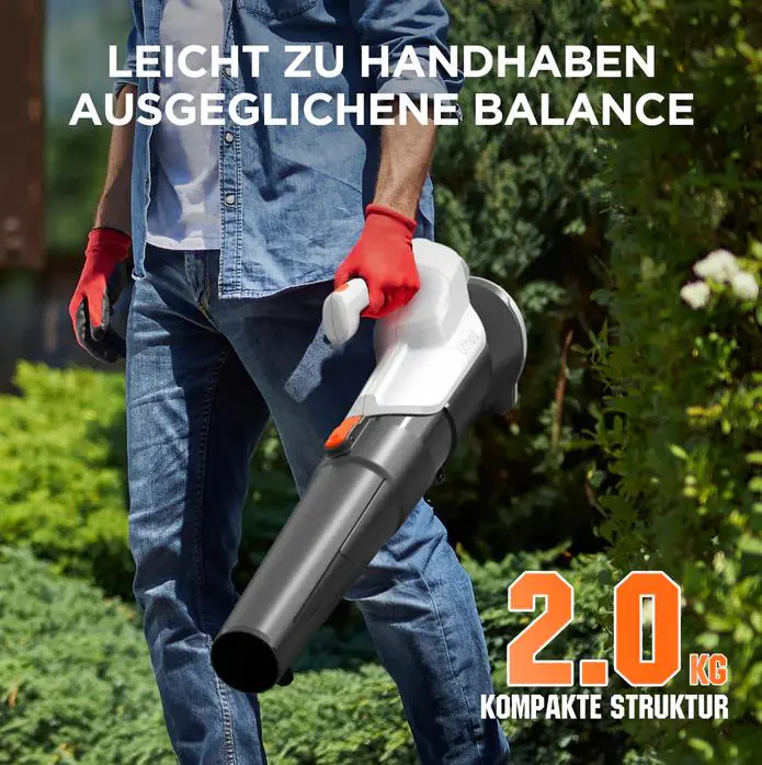 Litheli Akku-Laubbläser Handy+ U20 Inklusive 1 × SE-Akku 2,0 Ah