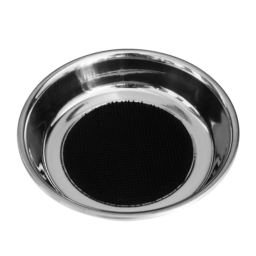Nobby Hundenapf Edelstahl mit Leckmatte Ø 13,5 x 3 cm - 200 ml silber