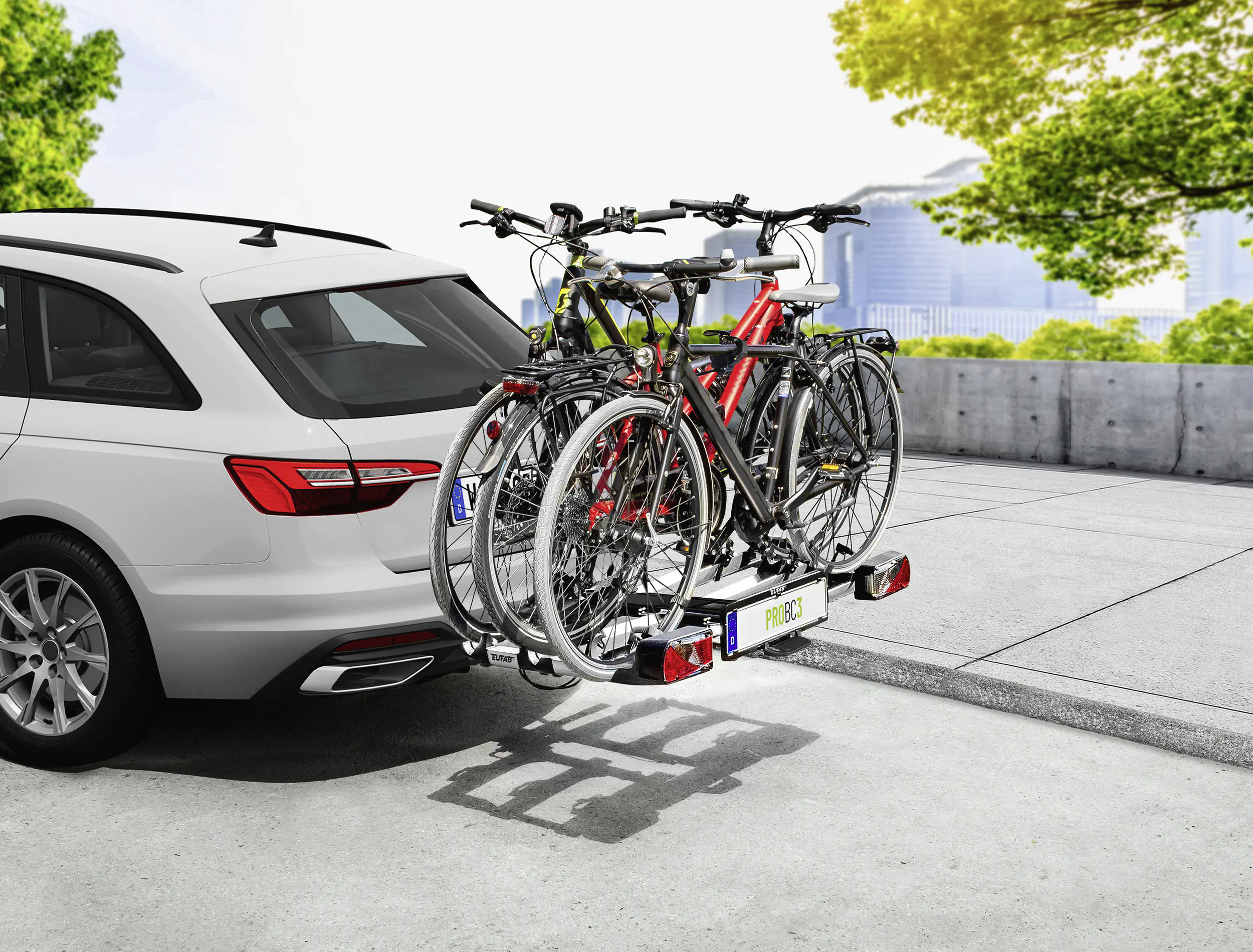 EUFAB Fahrradträger ProBC3 für 3 Fahrräder komplett vormontiert