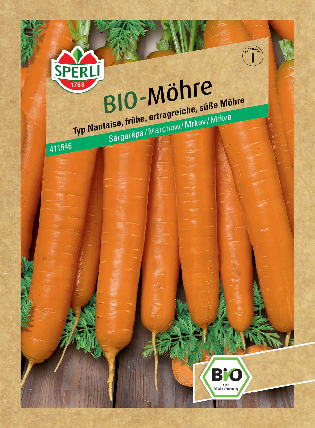 Sperli BIO Möhre Nantaise F1