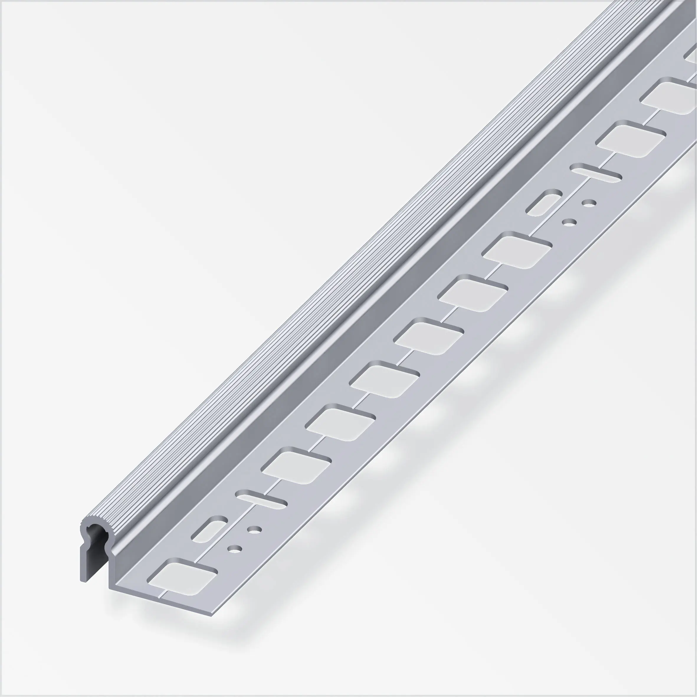 alfer Alu-Träger-Profil mit alfer®-fix 1 m, 13 x 30 mm Alu roh blank