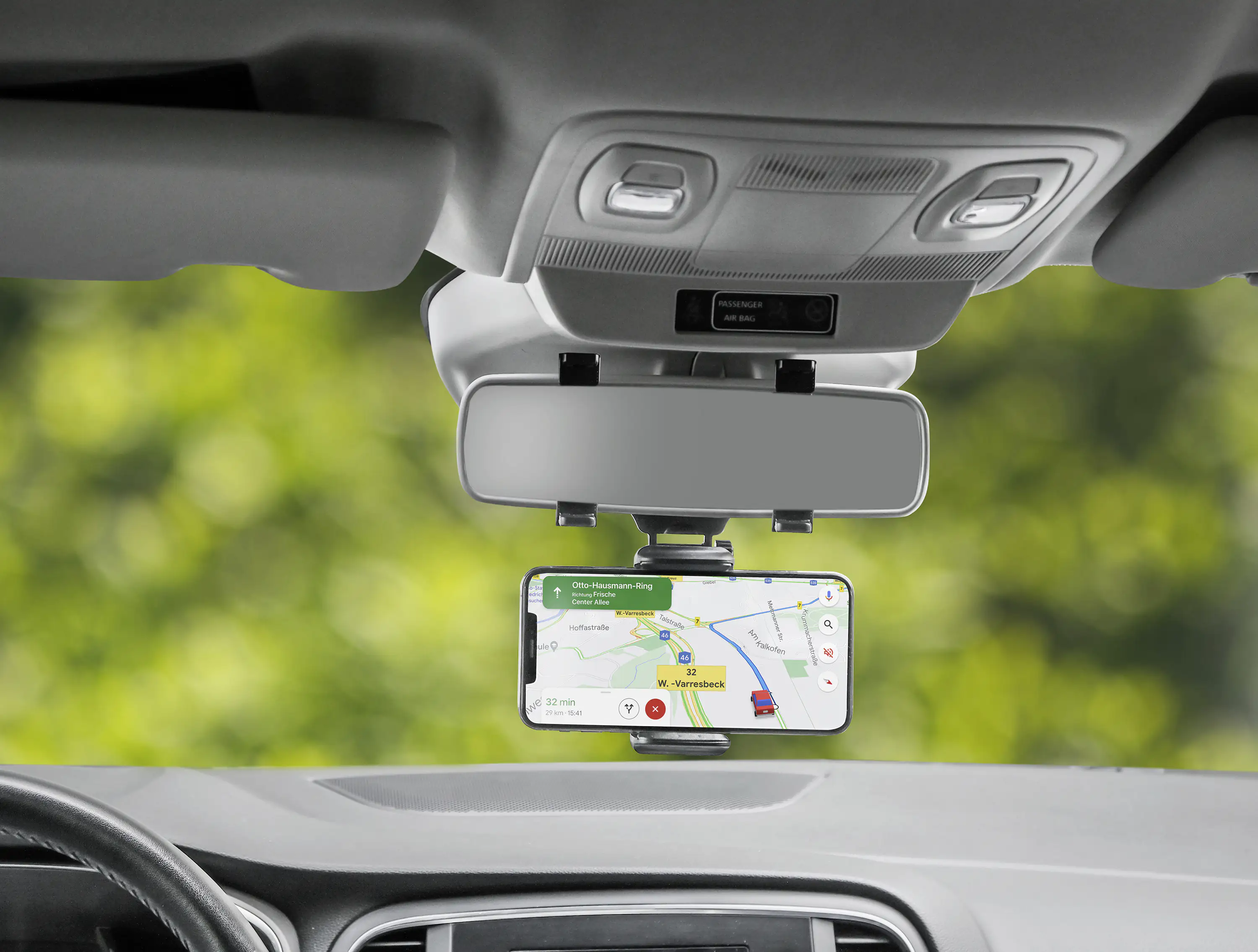 EUFAB KFZ-Smartphonehalterung für den Innenspiegel