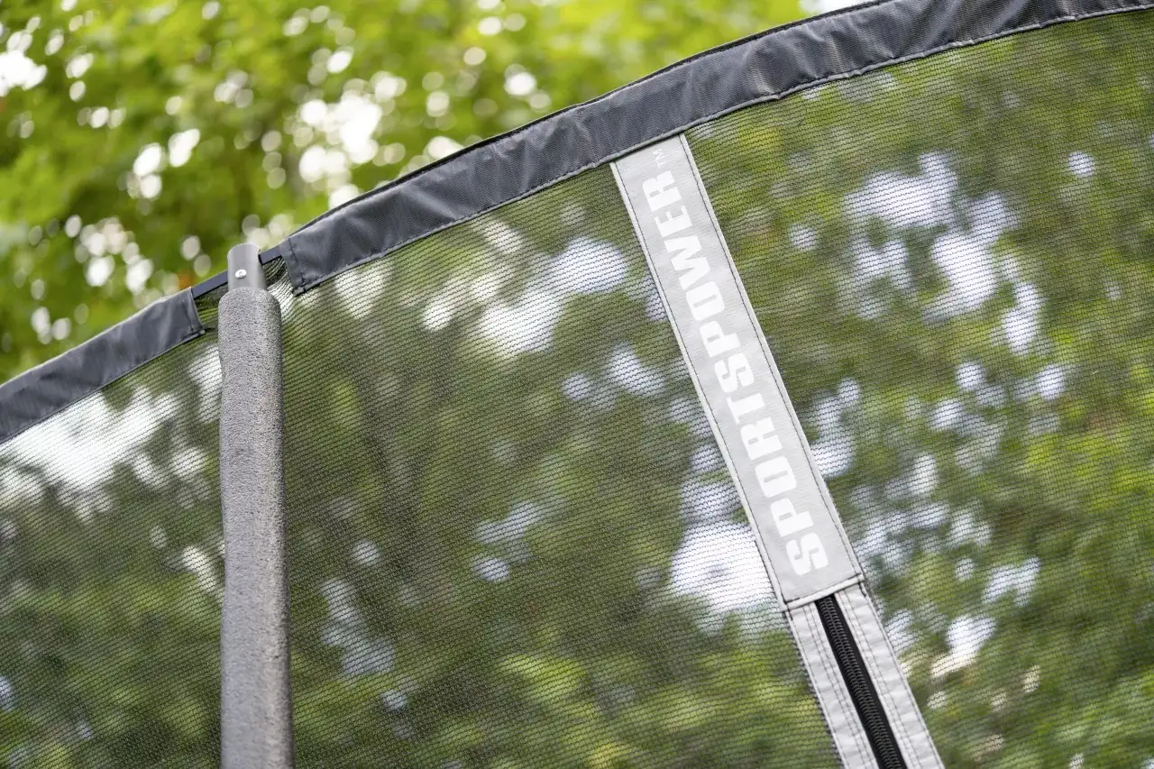 Sportspower Trampolin mit Sicherheitsnetz und Leiter anthrazit Ø 305 cm
