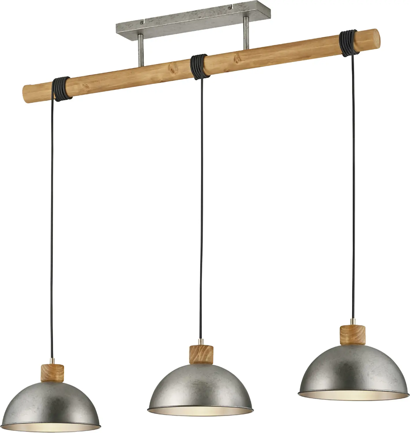Trio Leuchten Pendelleuchte Delhi nickel antik