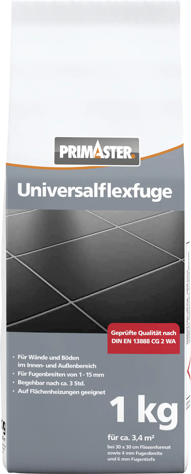 Primaster Universalflexfuge 1 - 15 mm weiß 1 kg