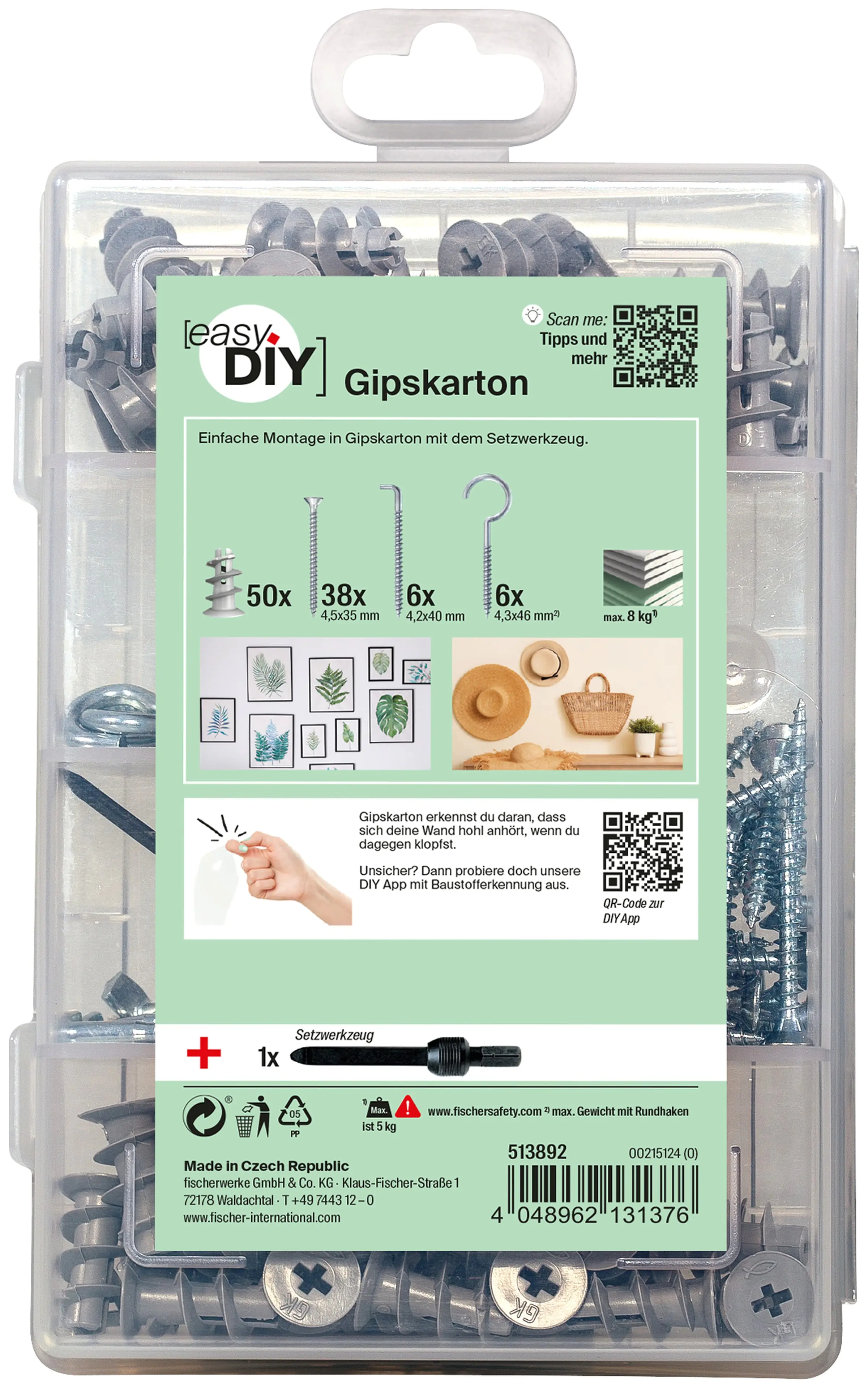Fischer Dübel Meisterbox - 101 Stück