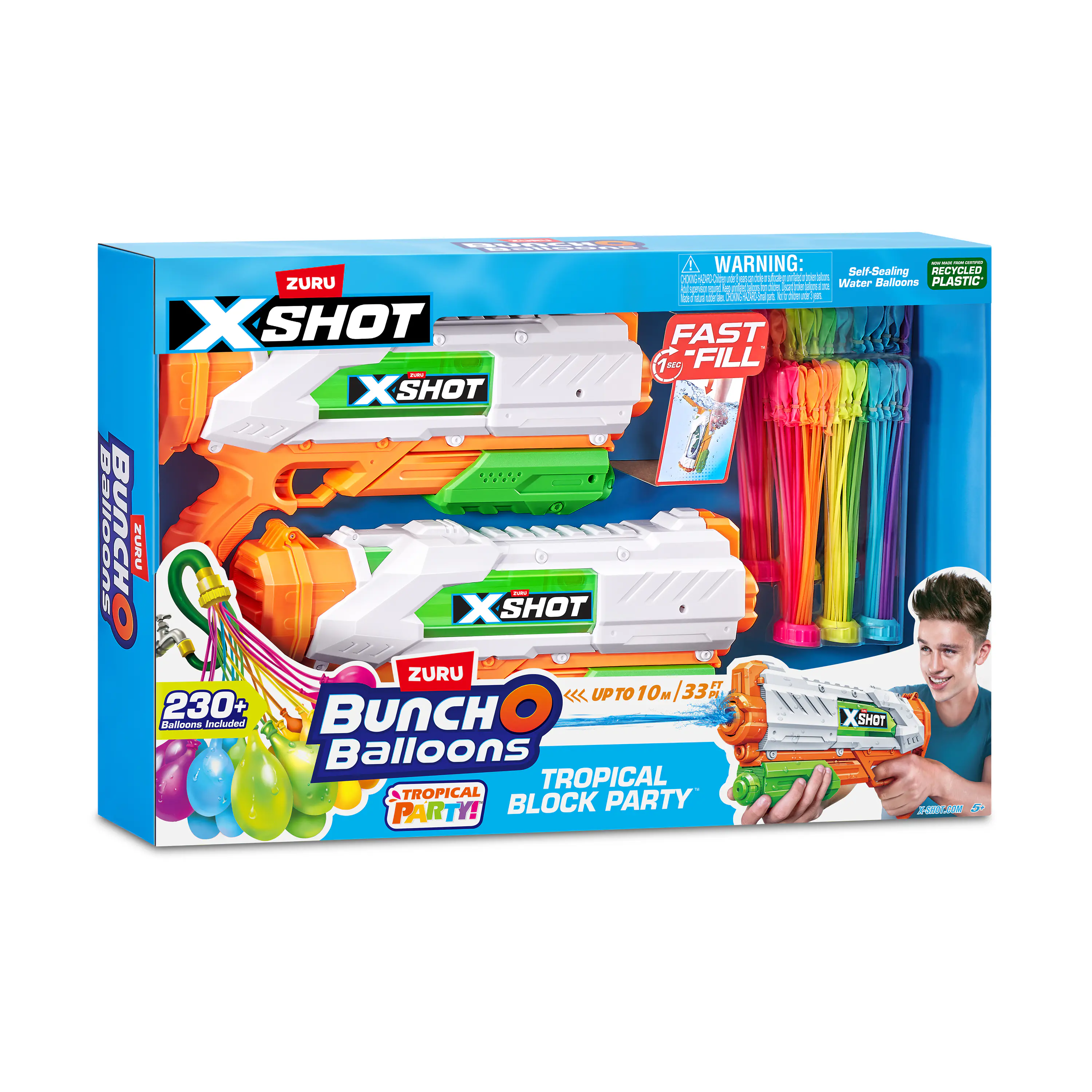 Zuru Wasserpistole Combopack Tropical Party Set X-Shot