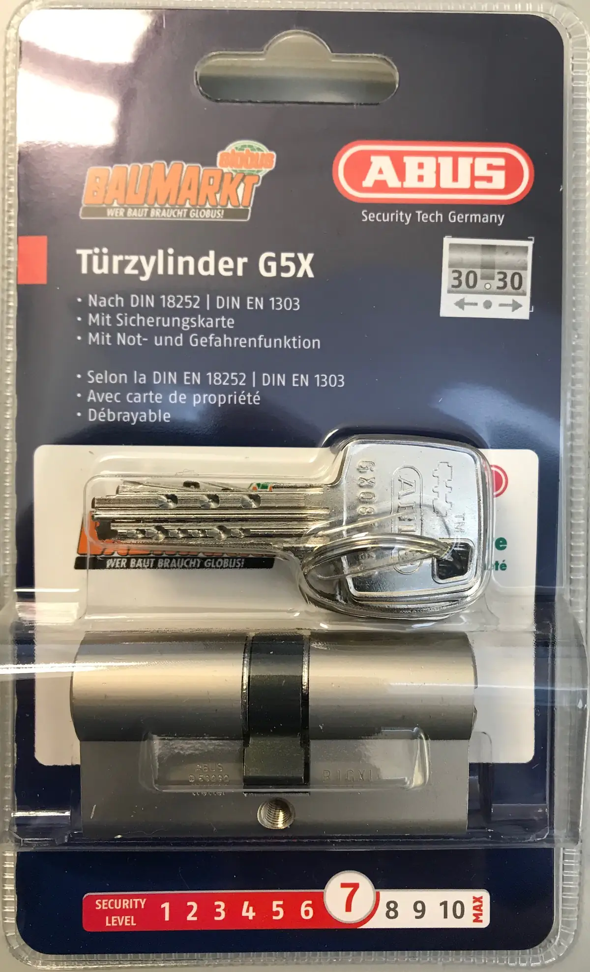 Abus Profilzylinder G5X 30/30 mm