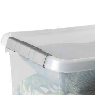Sunware Aufbewahrungsbox Comfort-Line mit Deckel 50 x 40 cm 36 L transparent 3er Set