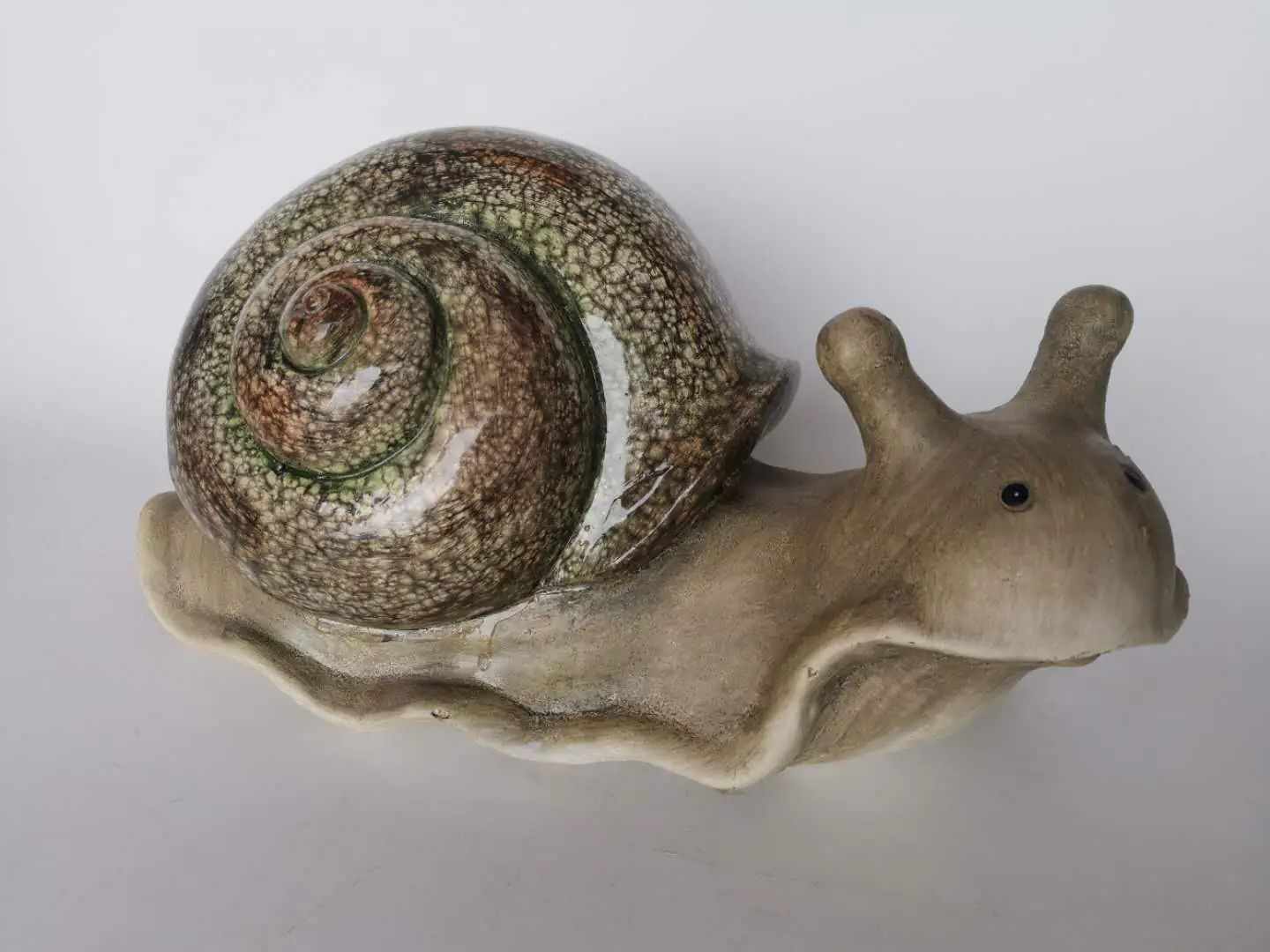 TrendLine Dekofigur Schnecke Keramik 30 x 19 cm grün
