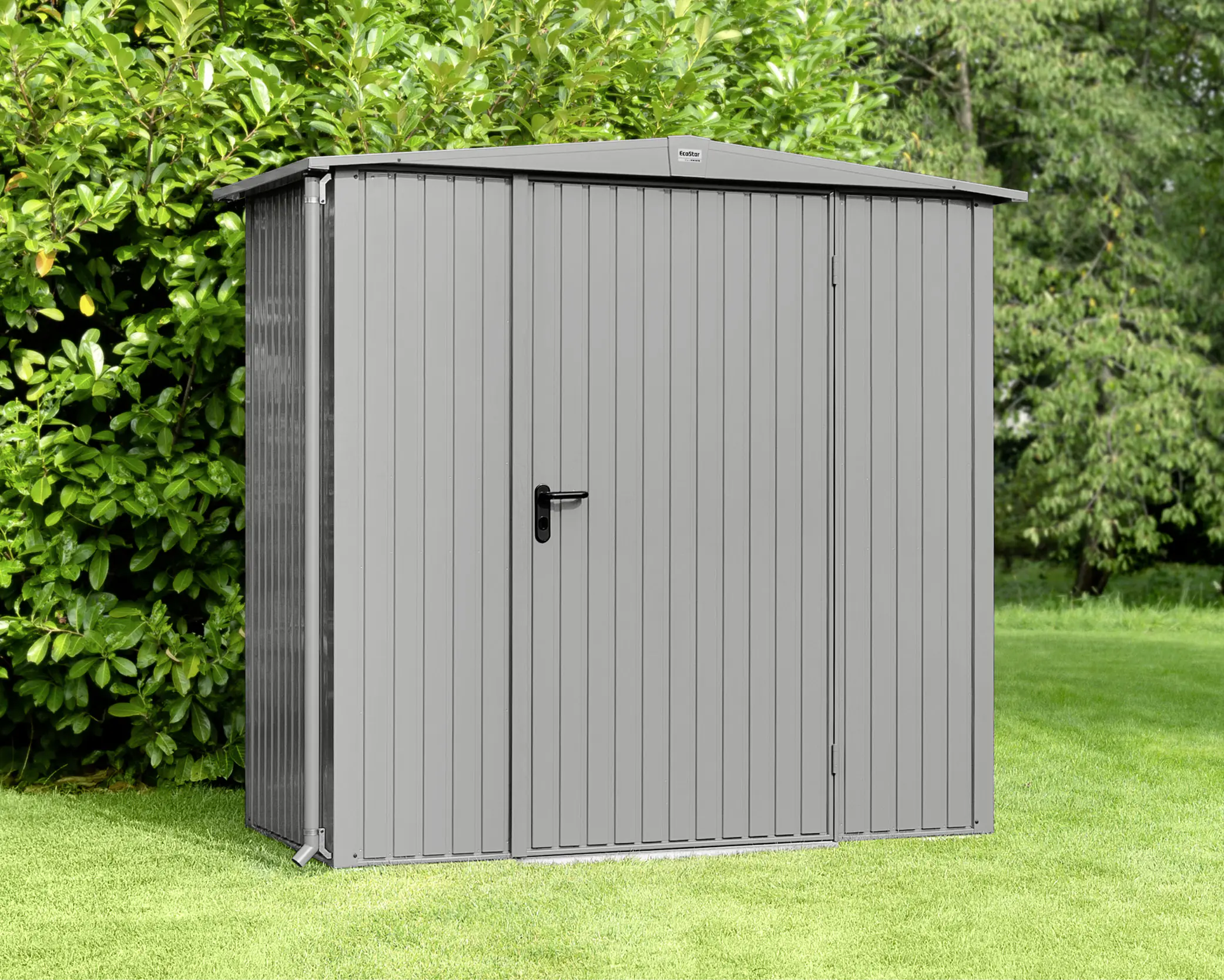 EcoStar Gerätehaus Trend-S Typ 1 258,8 x 121,3 x 216 cm graualuminium