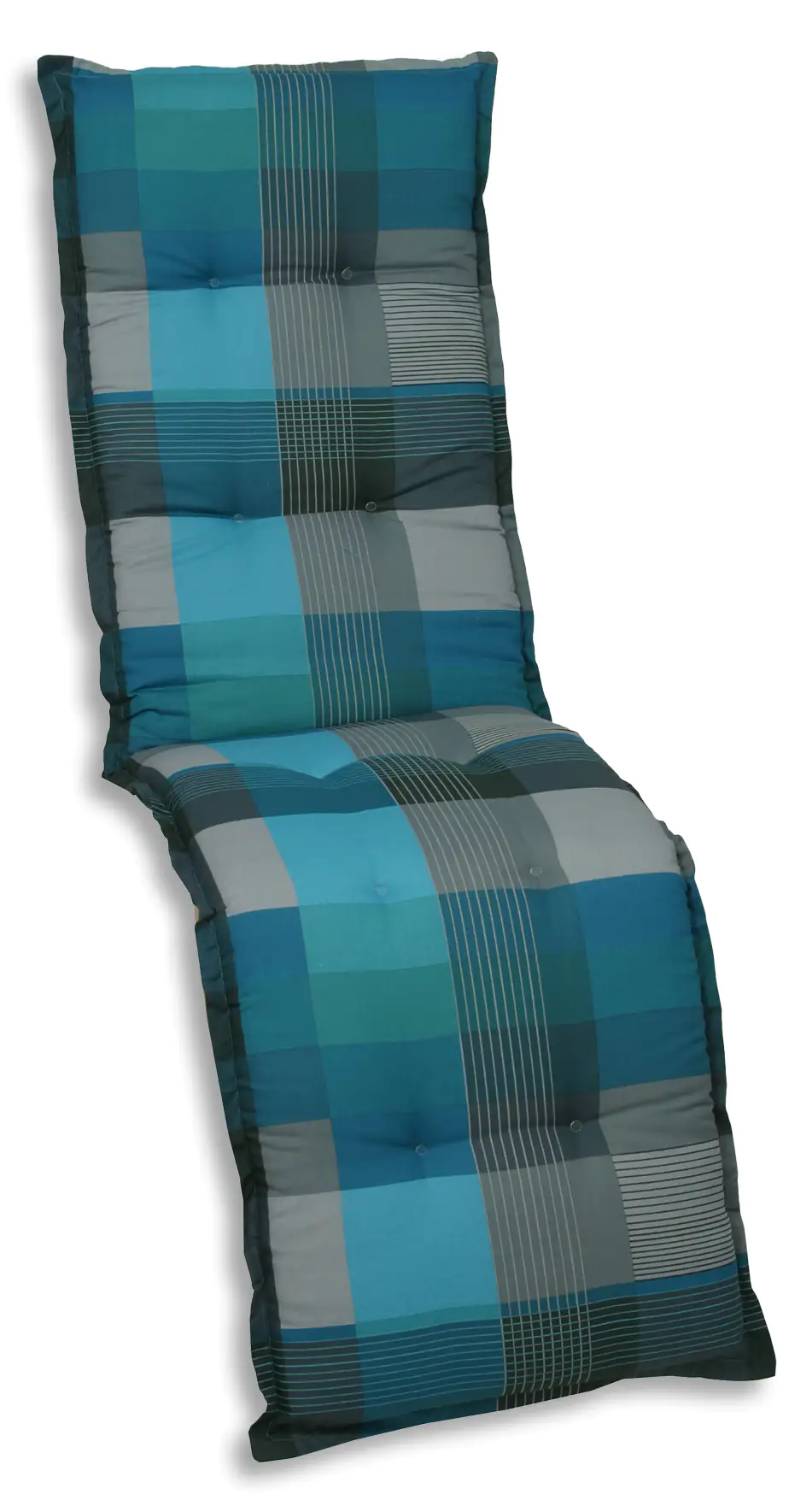 GO-DE Relax-Auflage Classic 170 x 50 x 7 cm, blau kariert