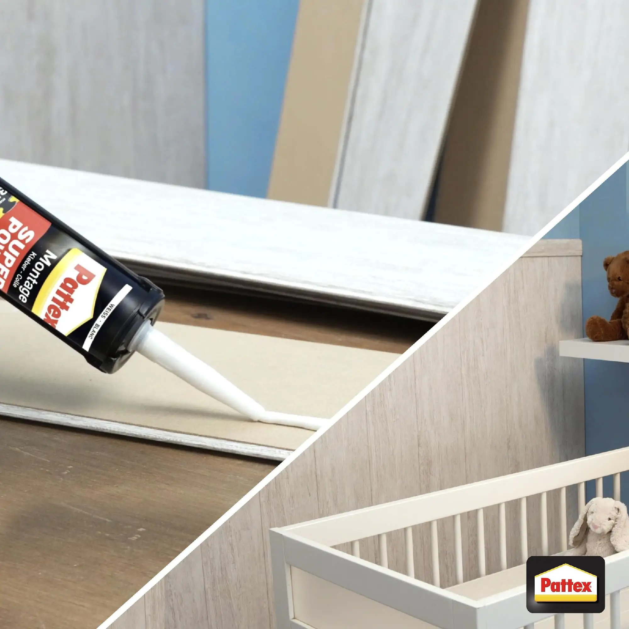 Pattex Montagekleber Super Power 370 g weiß