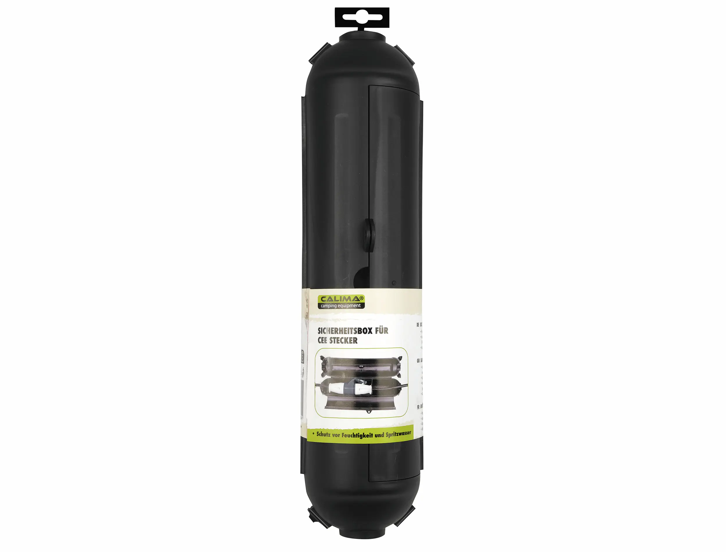 Sicherheitsbox für CEE Stecker 30 x 9,5 x 9,5 cm Schwarz