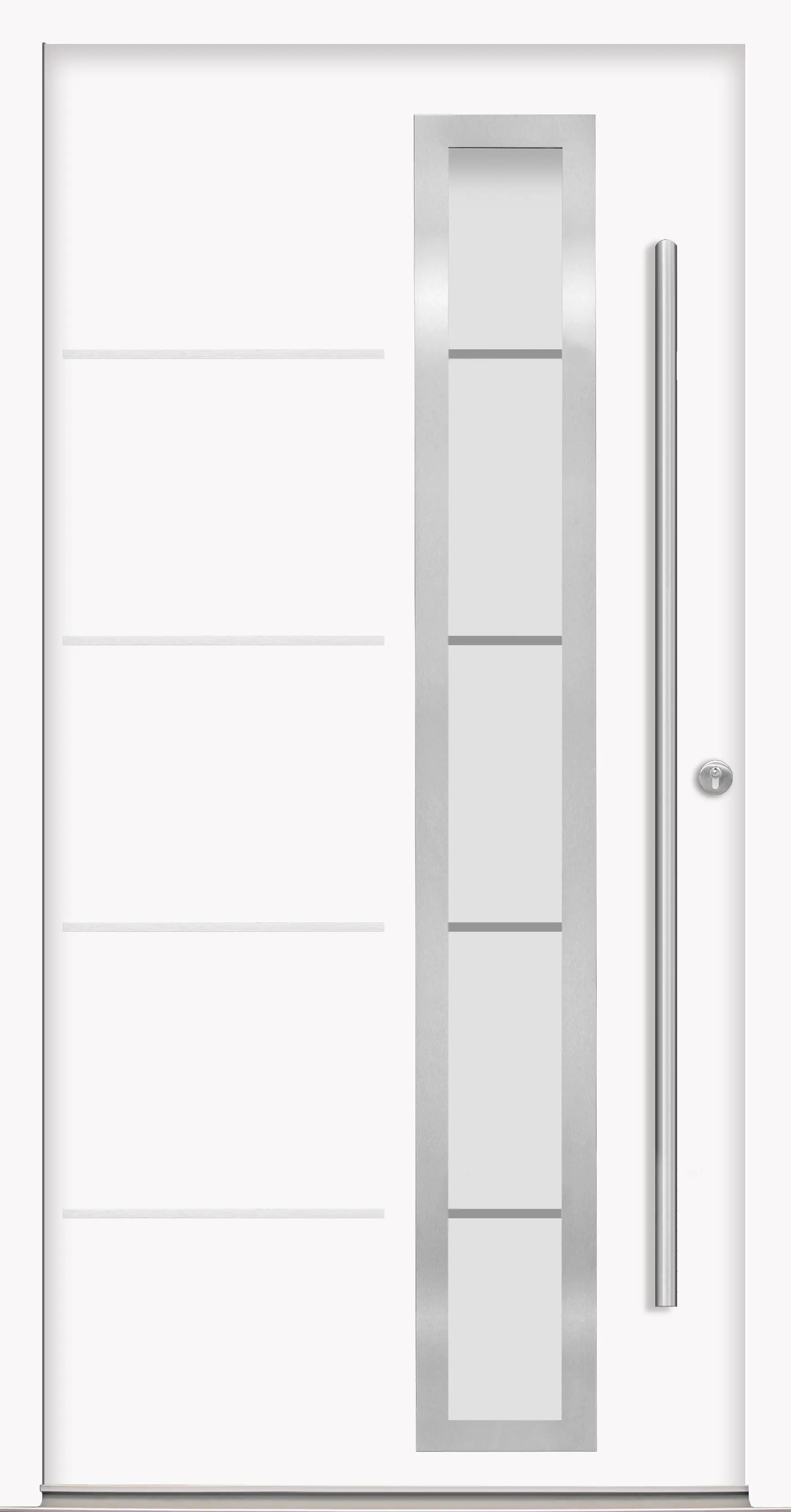 Splendoor Haustür Passivedoor Premium B06 Weiß DIN Rechts 100 x 210 cm