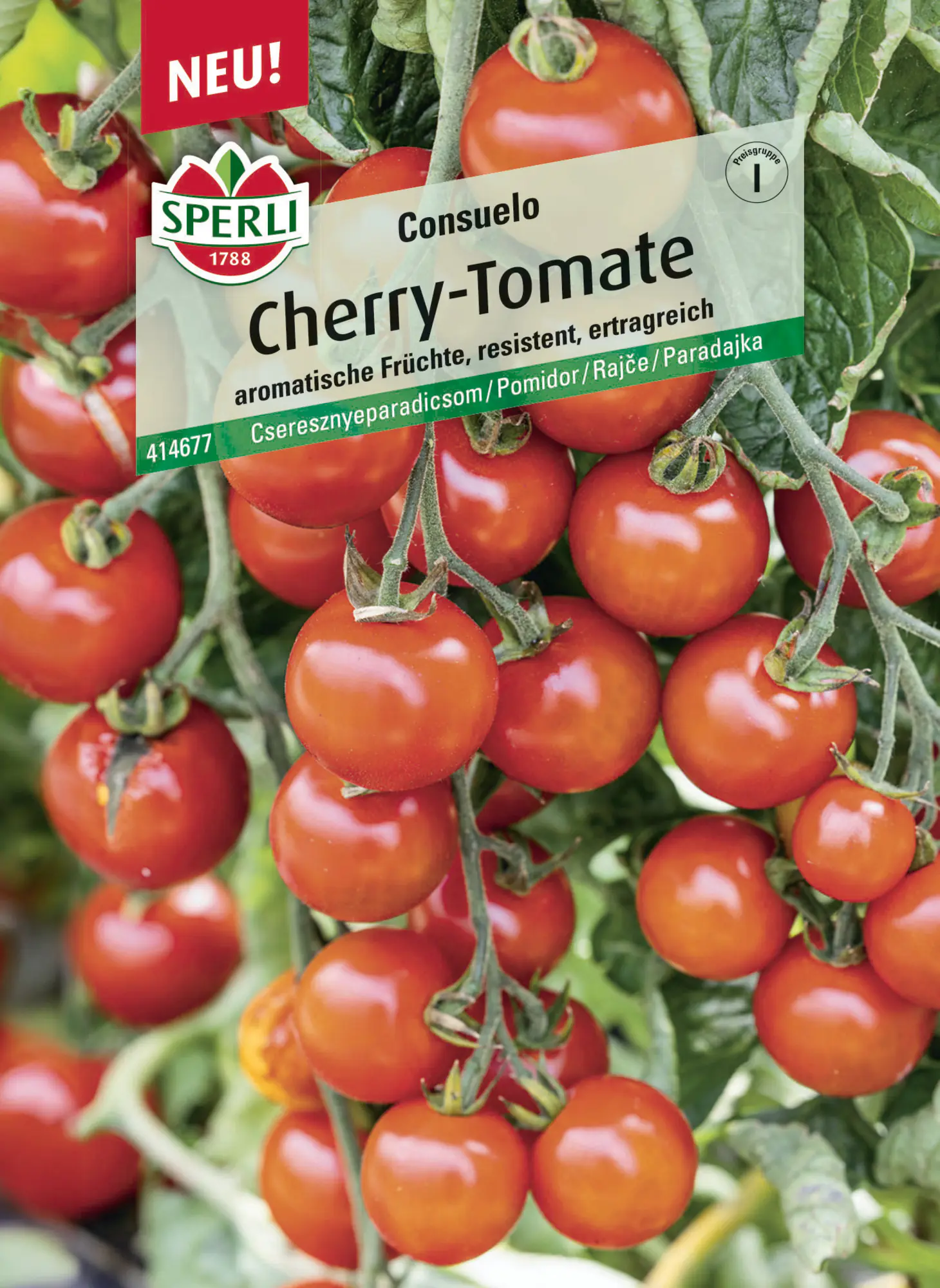 Sperli Saatgut Cherry-Tomaten Consuelo F1 für ca. 7 Pflanzen