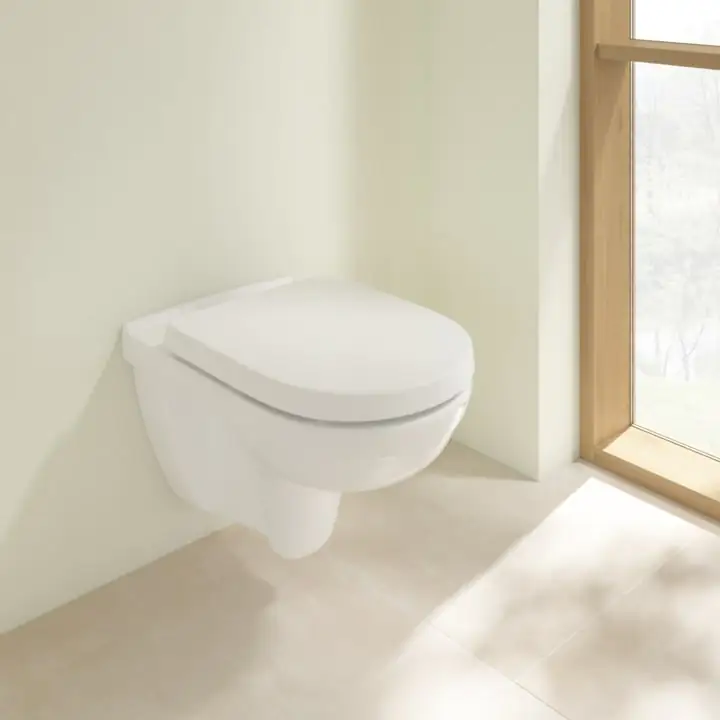 Villeroy & Boch Wand-Tiefspül-WC Targa spülrandlos inkl. WC-Sitz