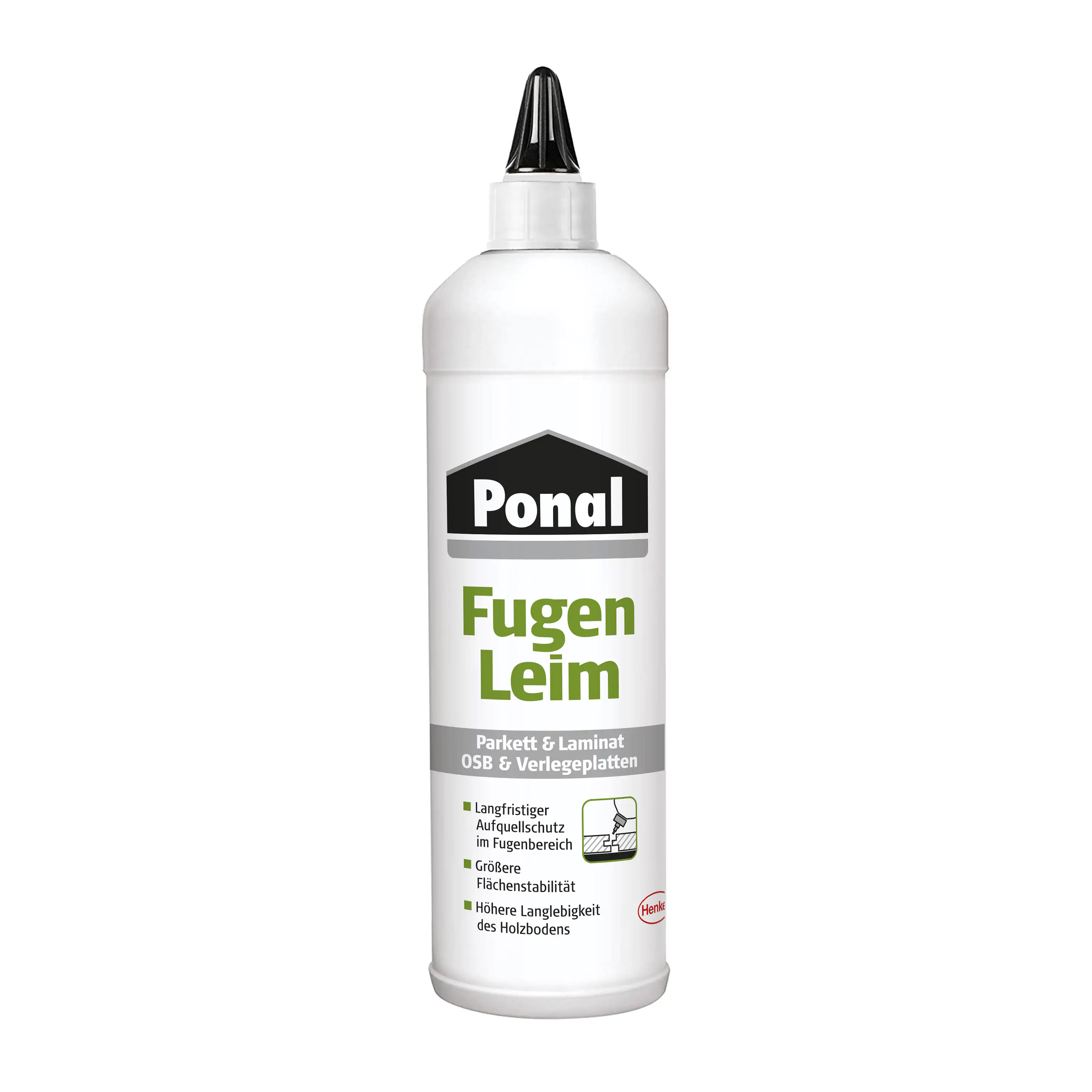 Ponal Fugenleim Parkett & Laminat 1 kg Flasche, trocknet transparent