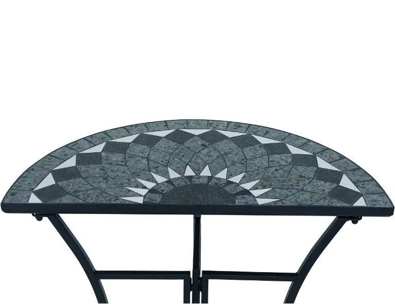 Siena Garden Como Tisch halbrund 70 cm