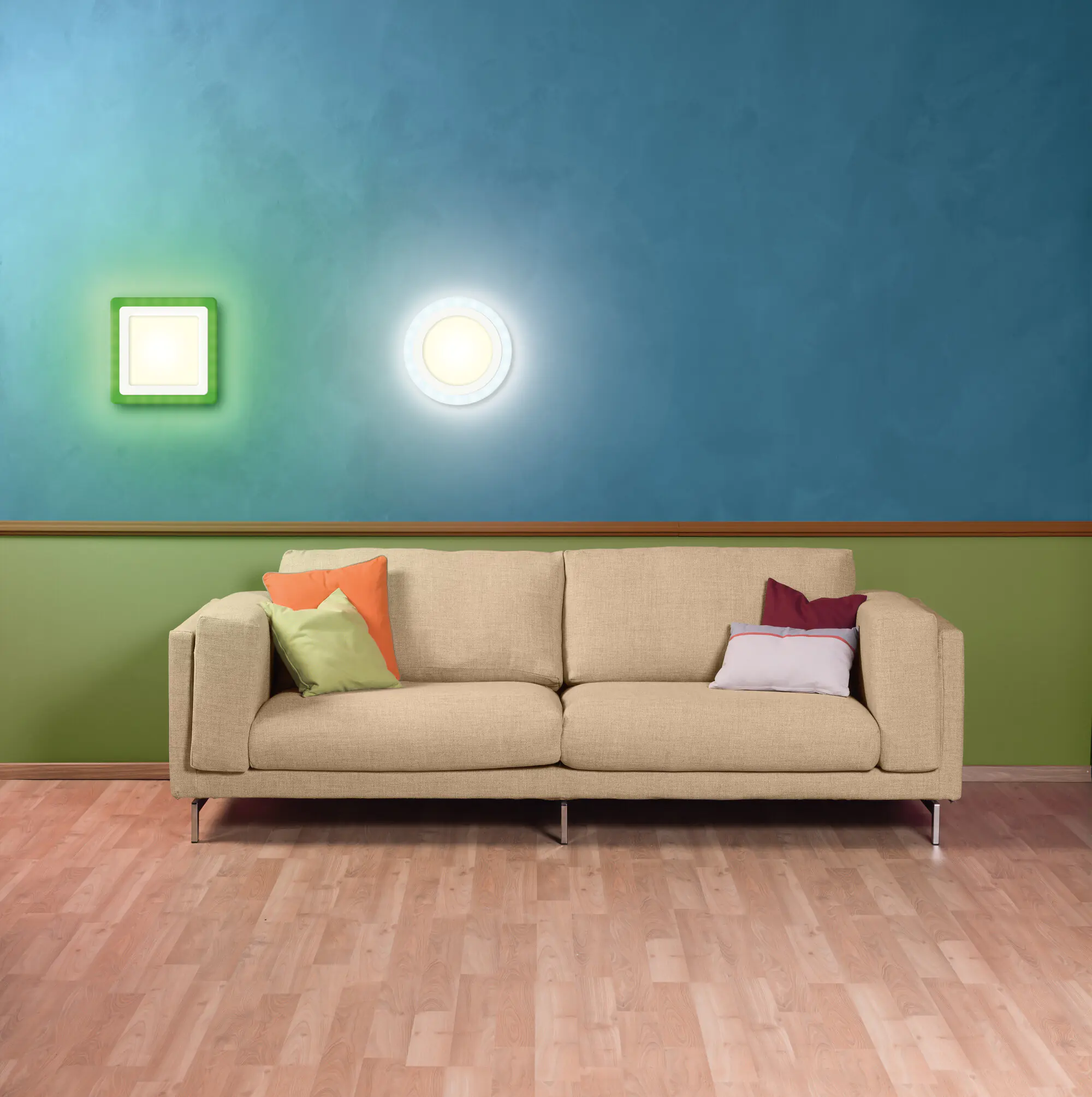 Osram LED Panel Color + White weiß 40 cm eckig 40 Watt