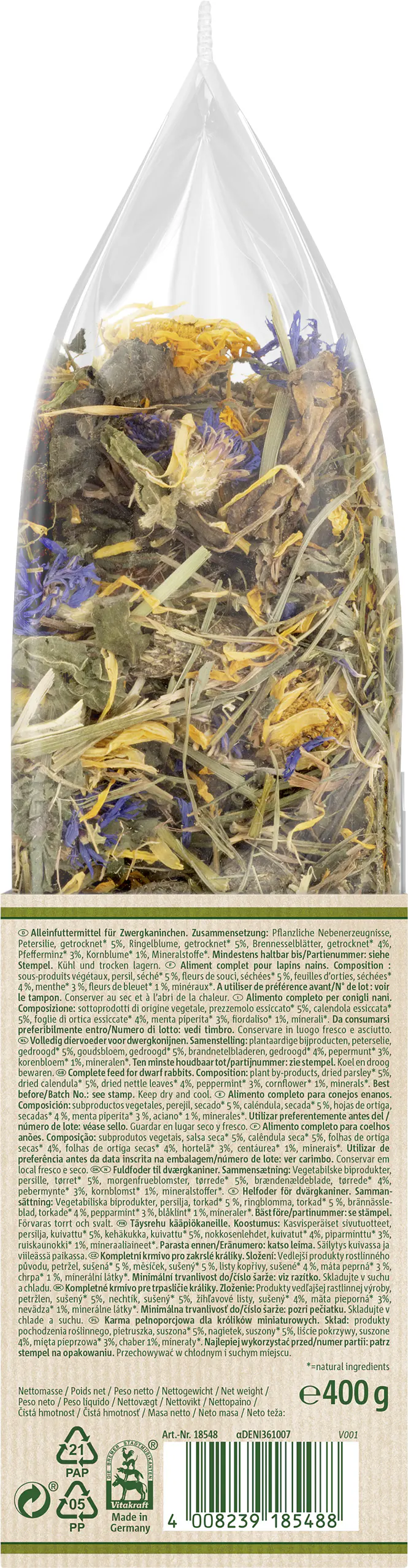 Vitakraft V.Verde NatureDinner Kräuter 400 g