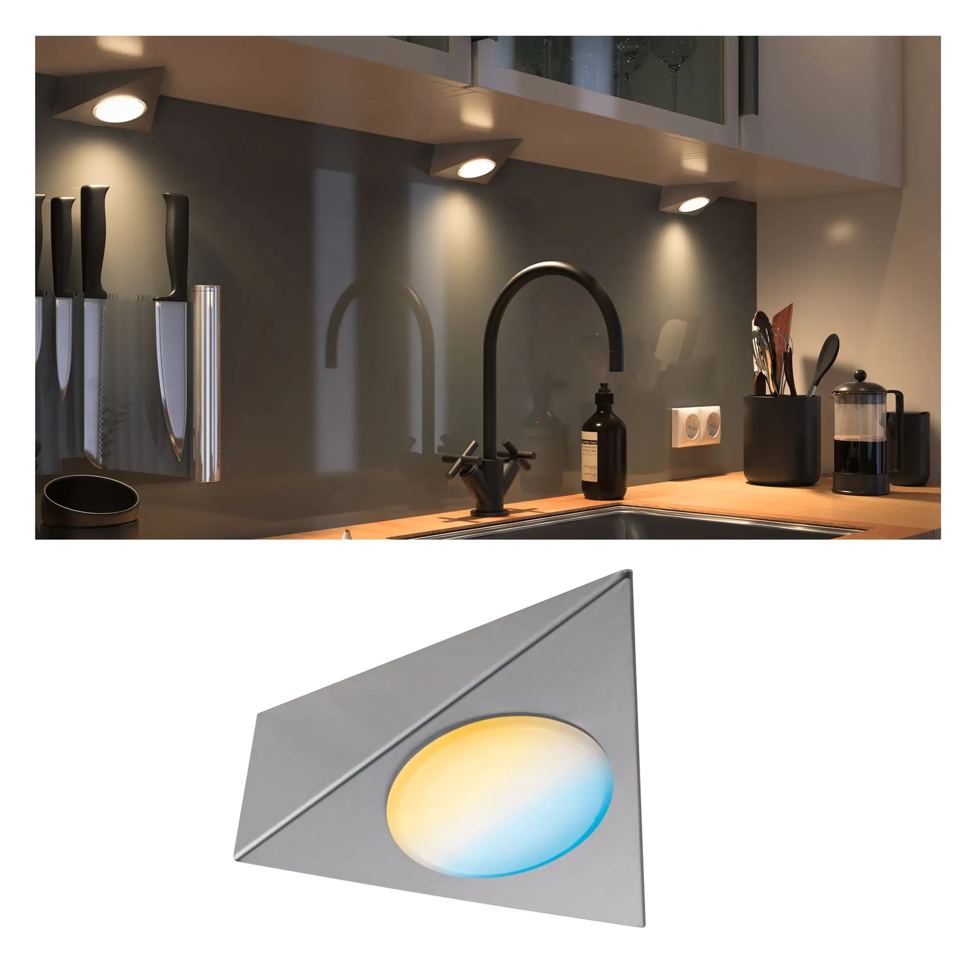 Paulmann Clever Connect Spot Trigo Nickel gebürstet tunable White