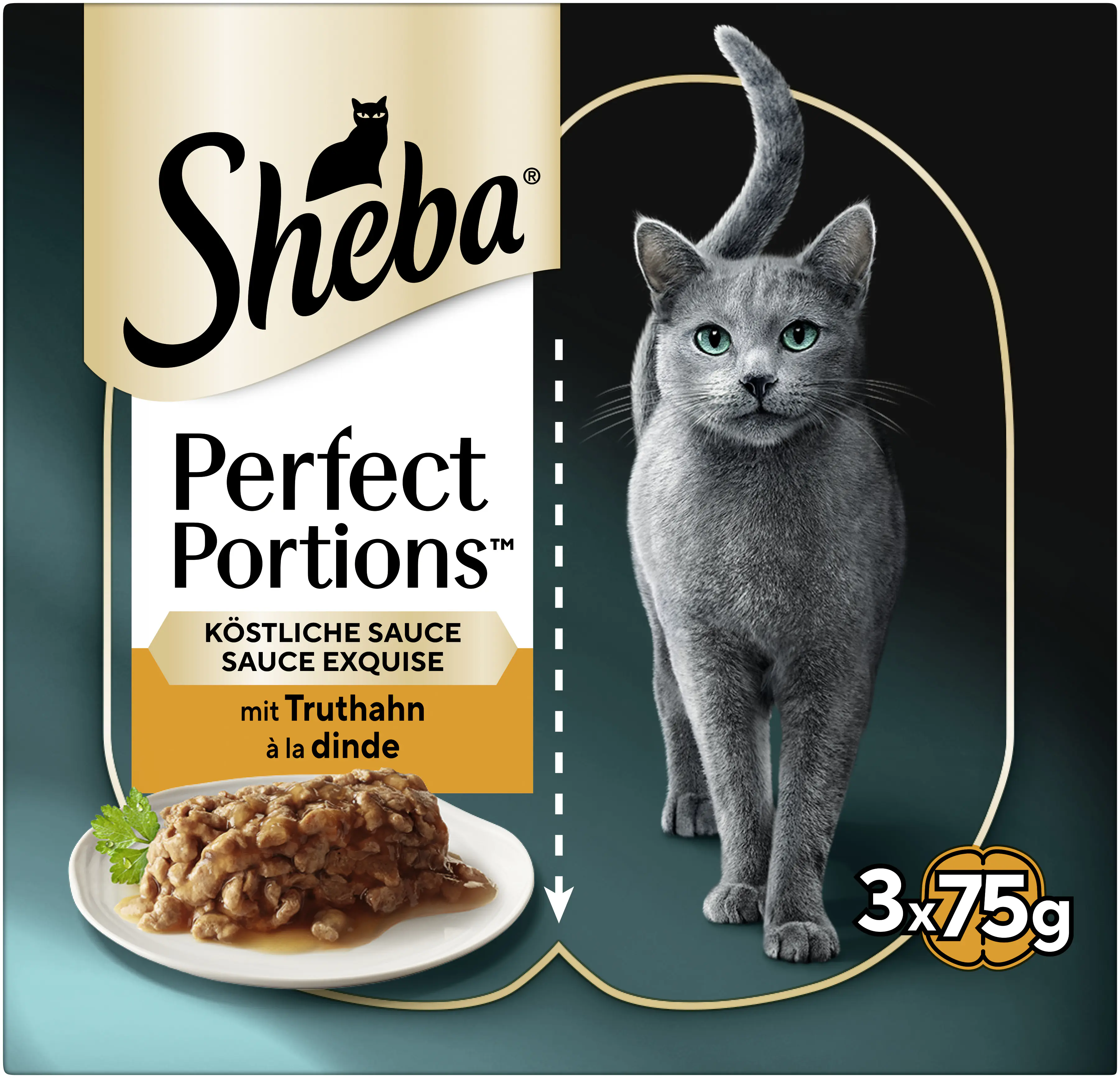 Sheba Perfect Portions Katzennassfutter Adult 6 x 37,5 g Truthahn