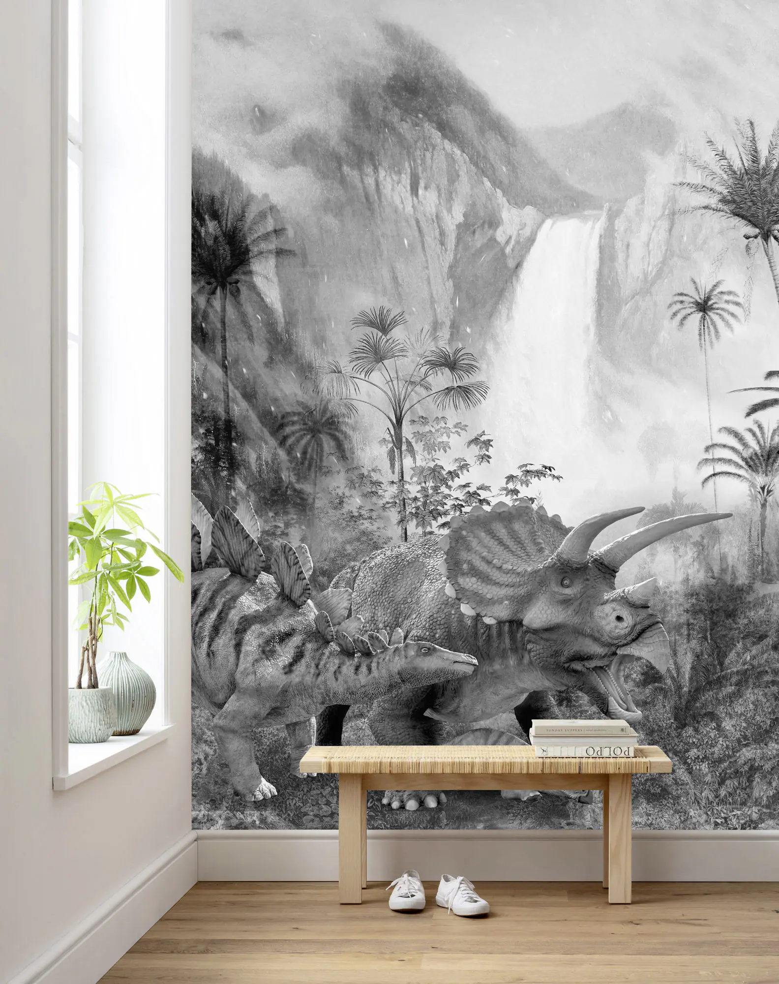 Komar Vlies Fototapete Jurassic Waterfall 200 x 280 cm 