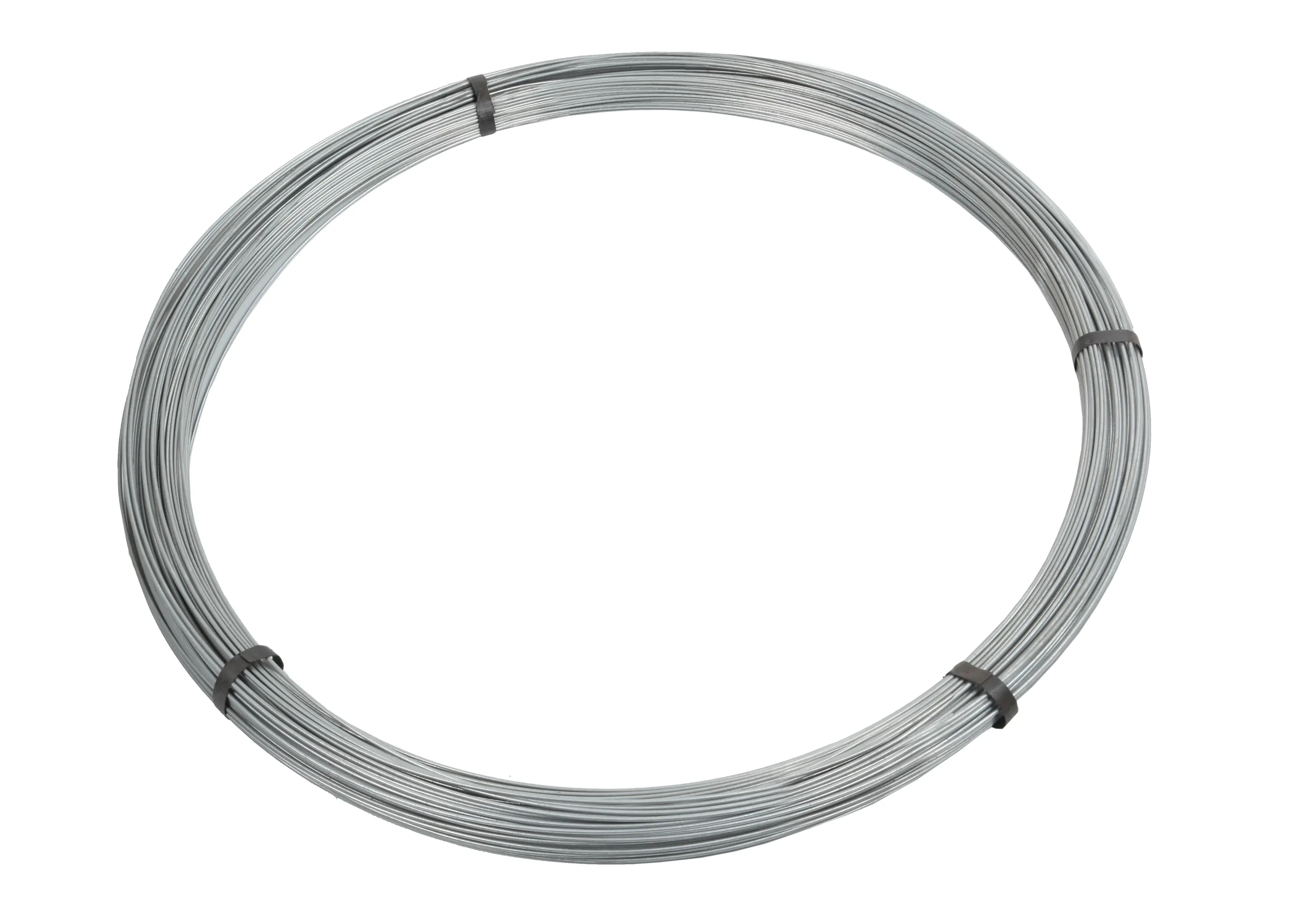 Floraworld Spanndraht verzinkt 80 m x 3,1 mm silber