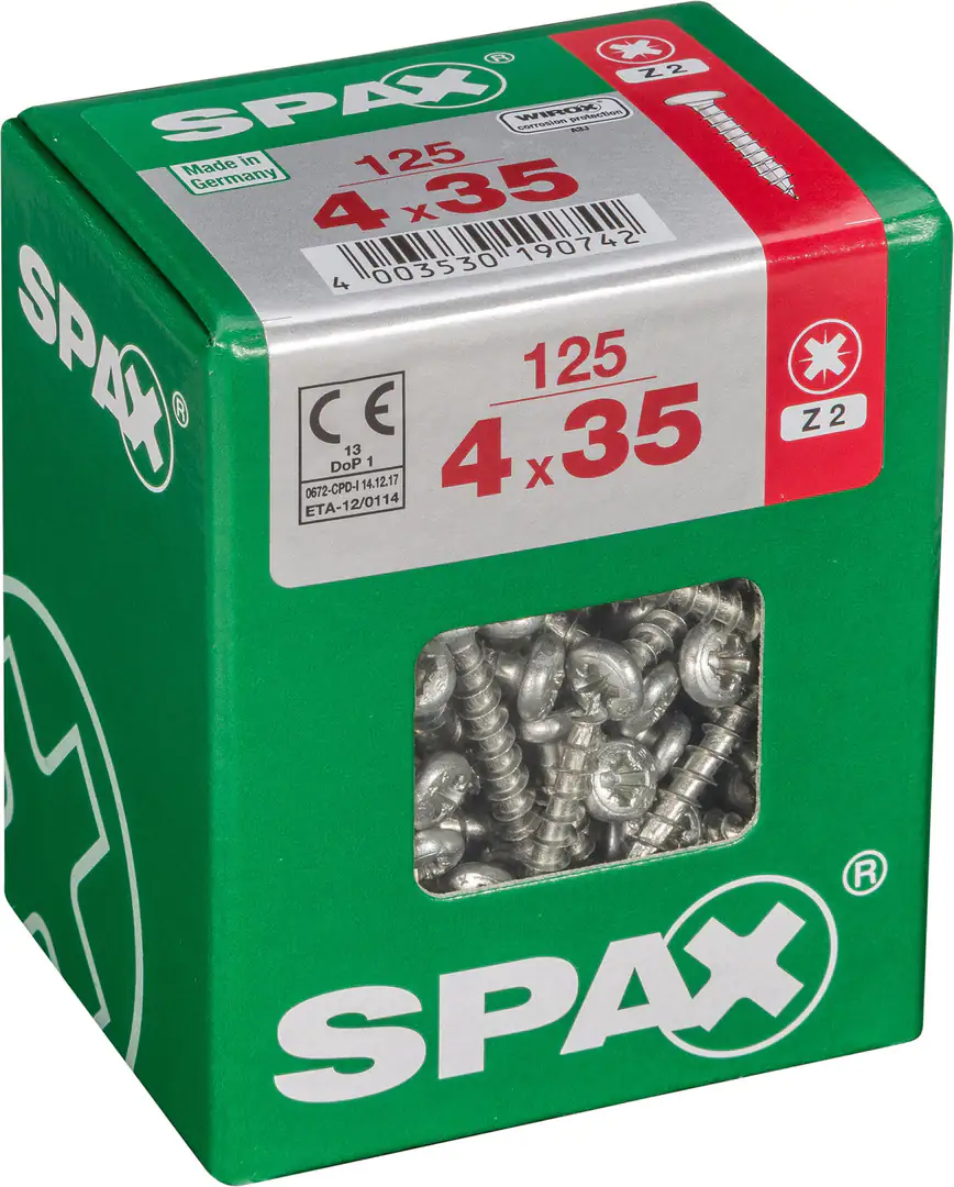 Spax Universalschrauben 4.0 x 35 mm TX 20 - 125 Stk.