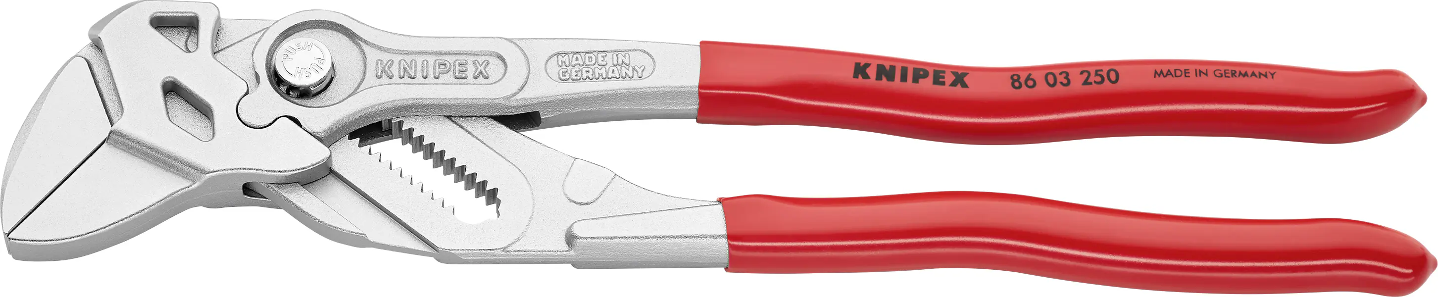 Knipex Zangenschlüssel vernickelt mit Kunststoff überzogen