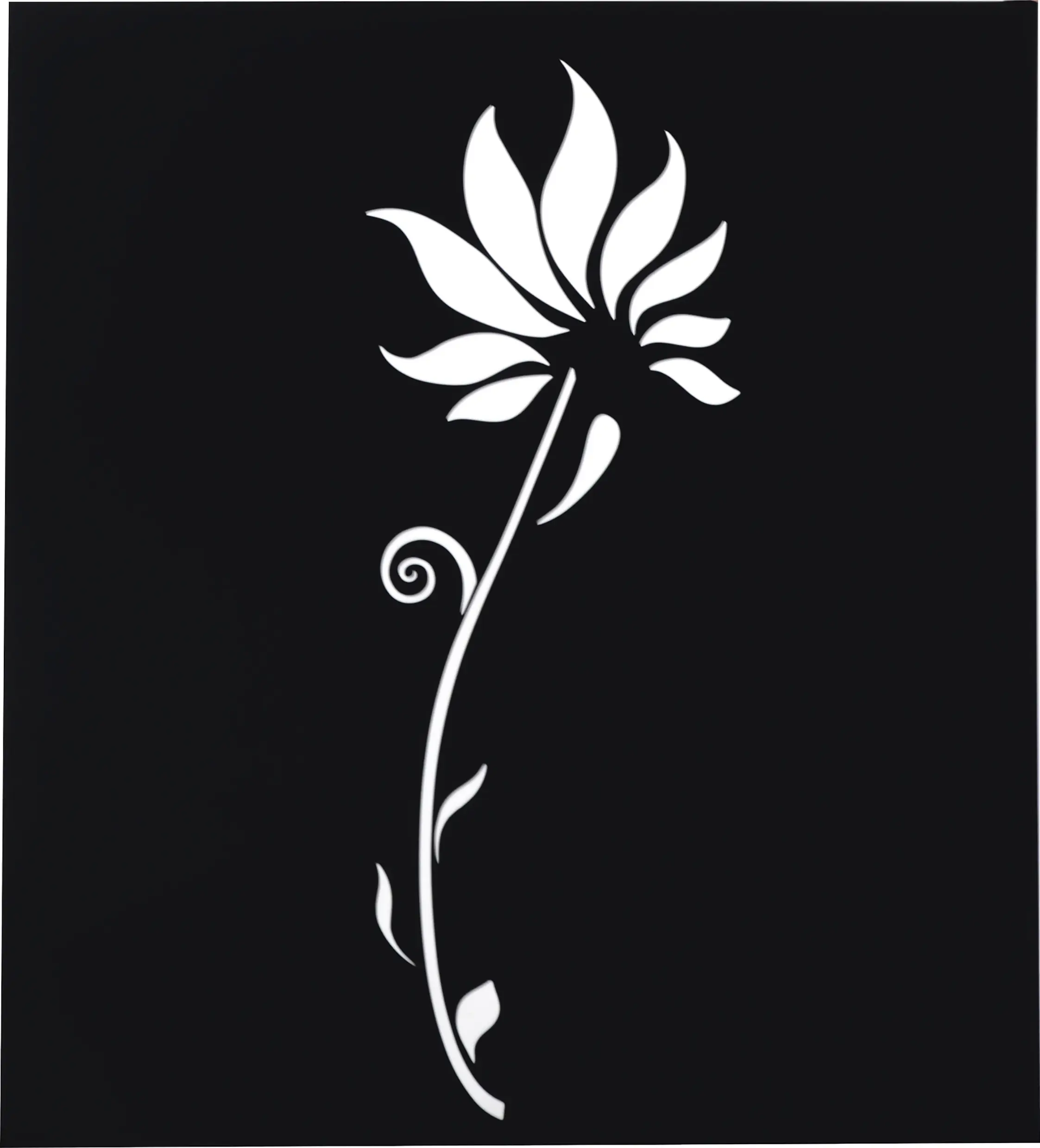 Floraworld Sichtschutz Garten Dekor Lilie 98 x 90 cm anthrazit