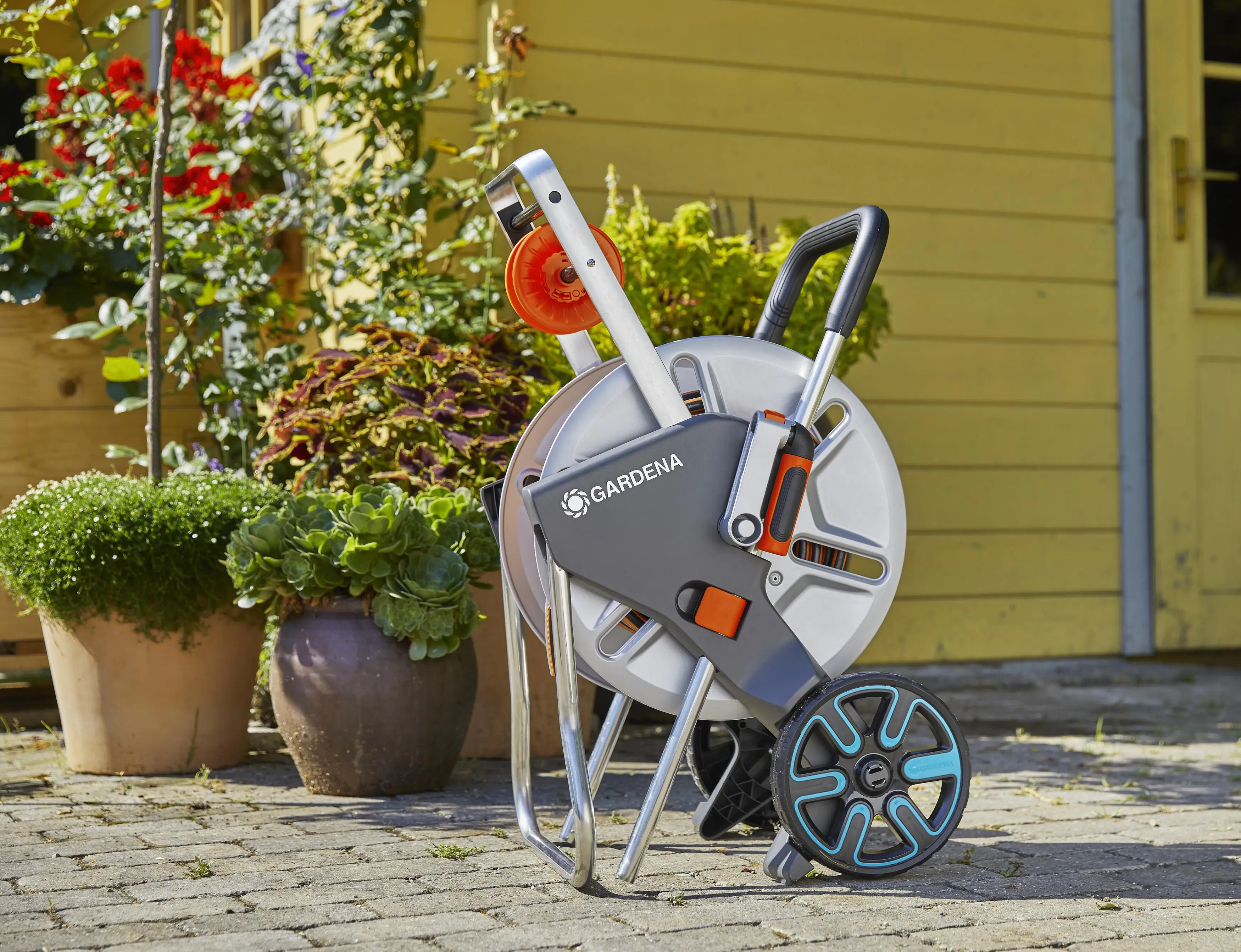 Gardena Schlauchwagen CleverRoll M Easy Metall Set