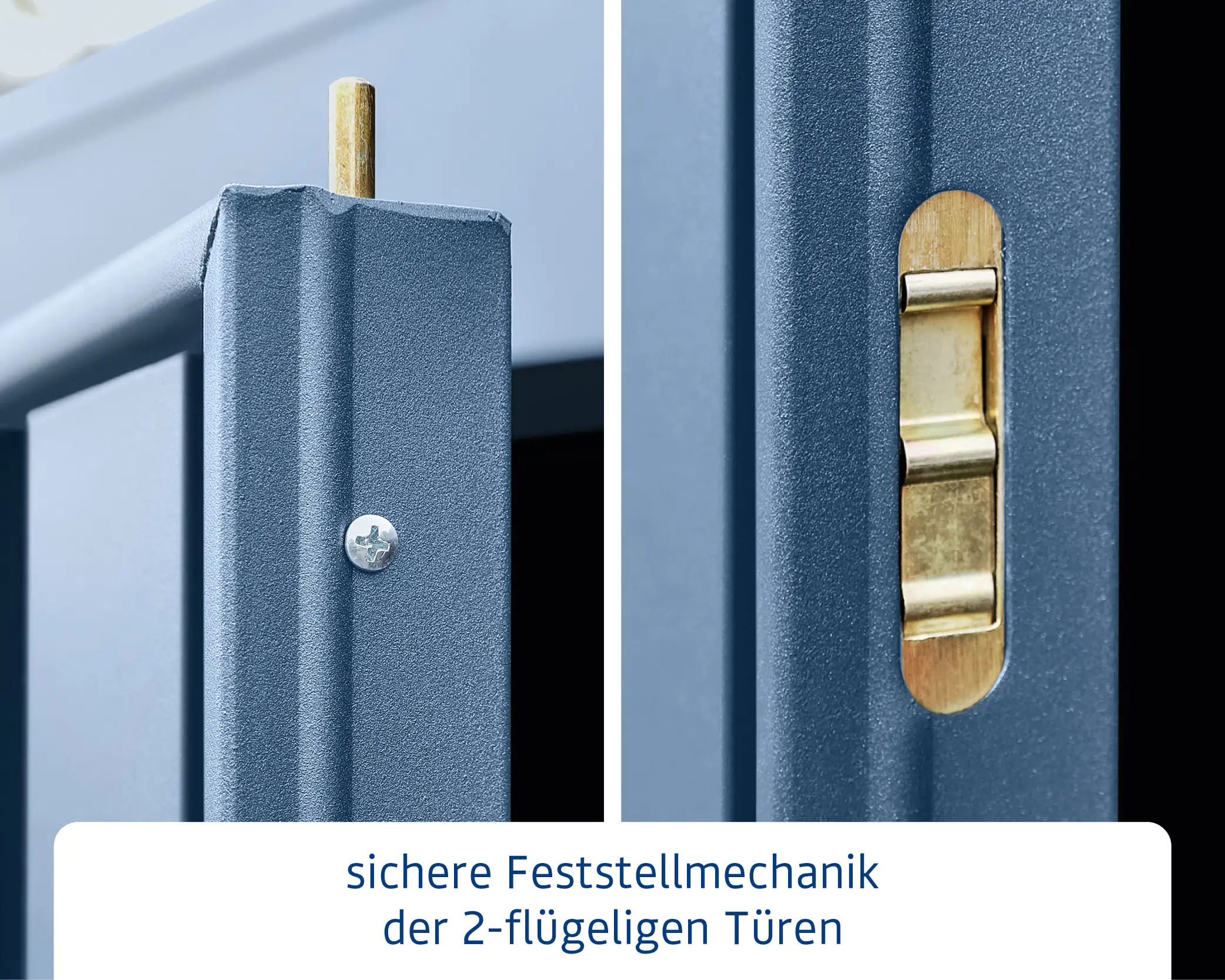 EcoStar Gerätehaus Trend-P Typ 2 taubenblau 247,9 x 283,4 x 232,3 cm