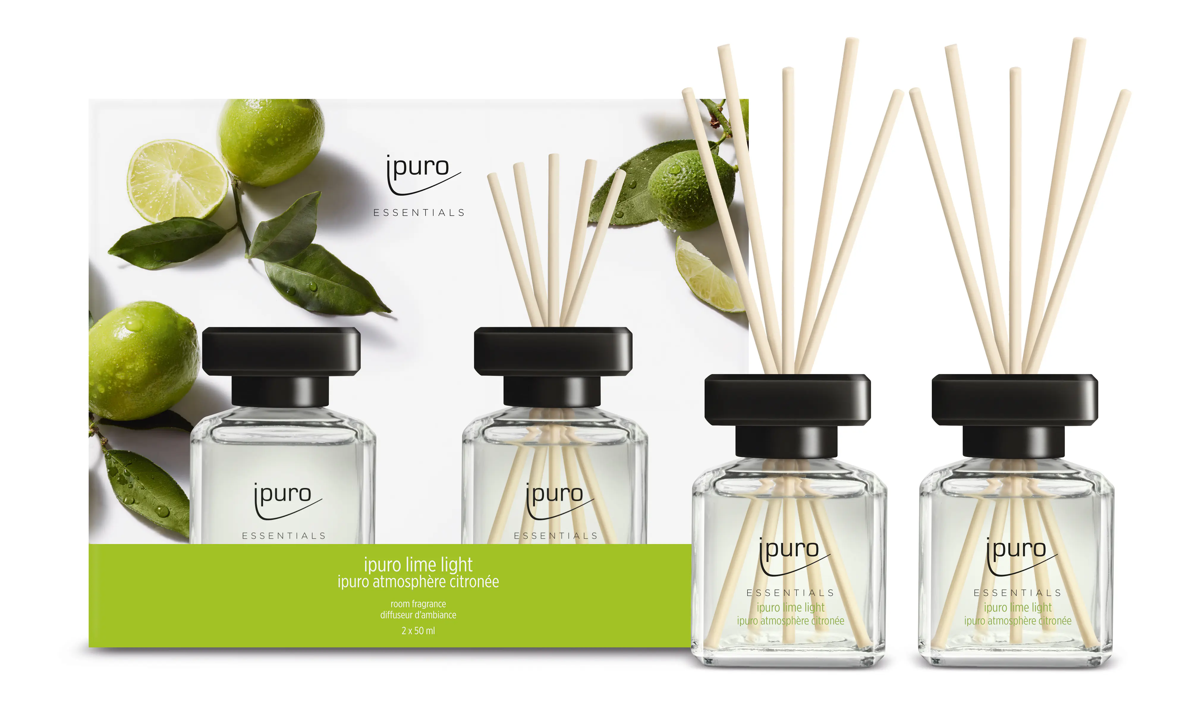 ipuro Raumduft Essentials lime light 2 x 50 ml