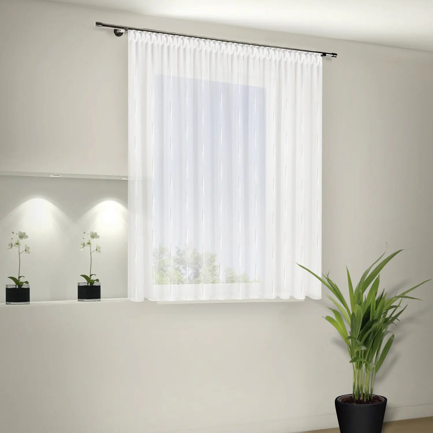 Store Vera beige, 300 x 175 cm