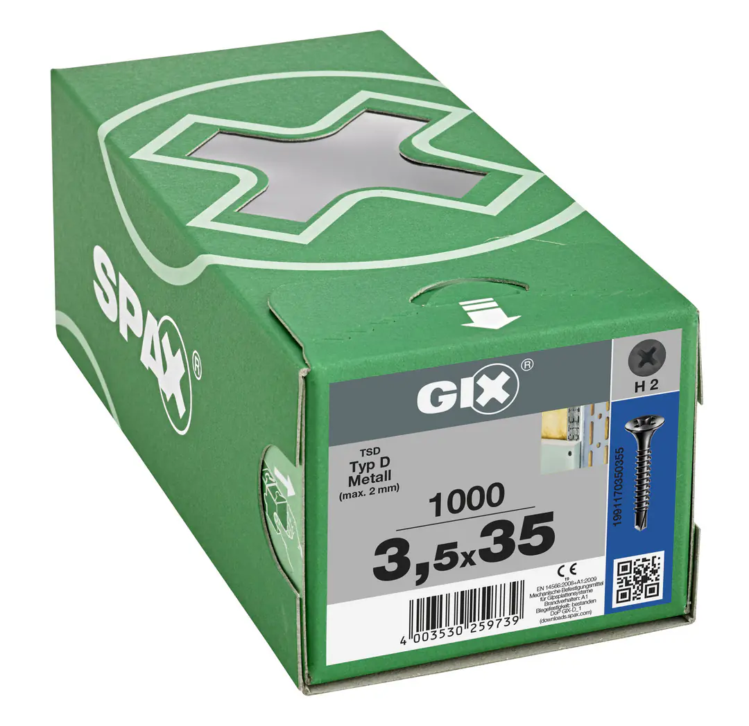 Spax Trockenbauschrauben 3.5 x 35 mm PH 2 - 1000 Stk.