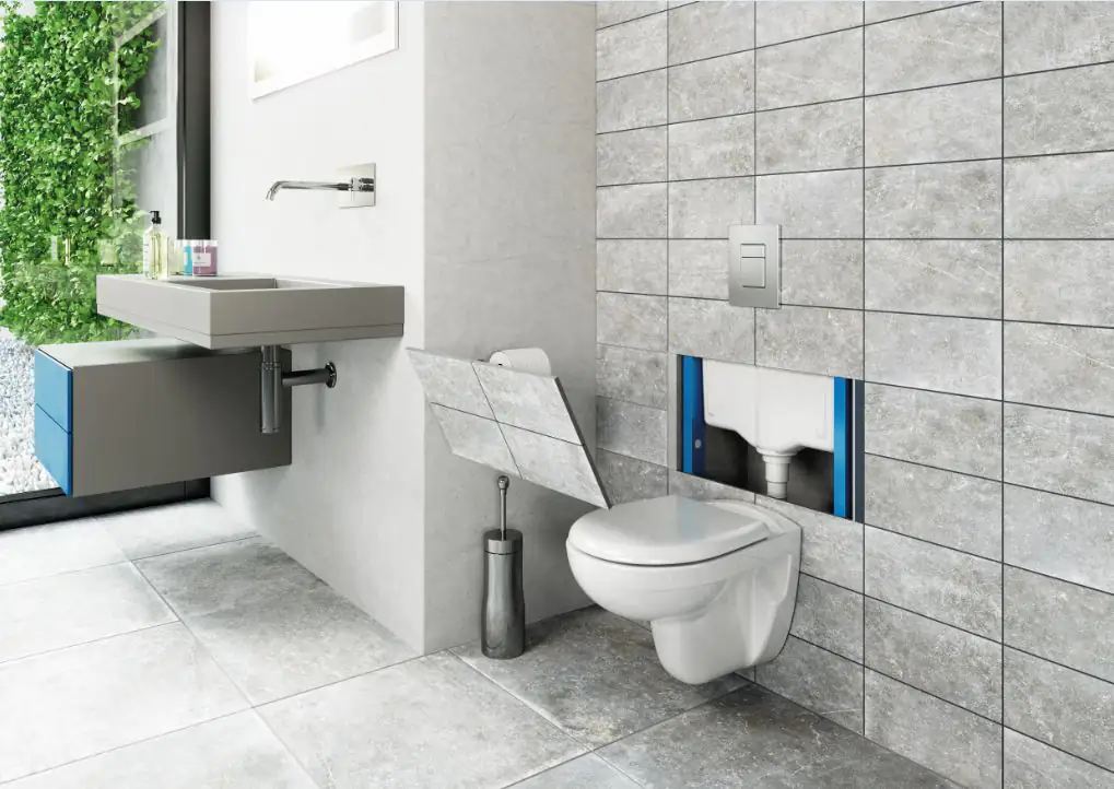 Setma Vorwandelement mit Kleinhebeanlage Waterwall Komplett-Set