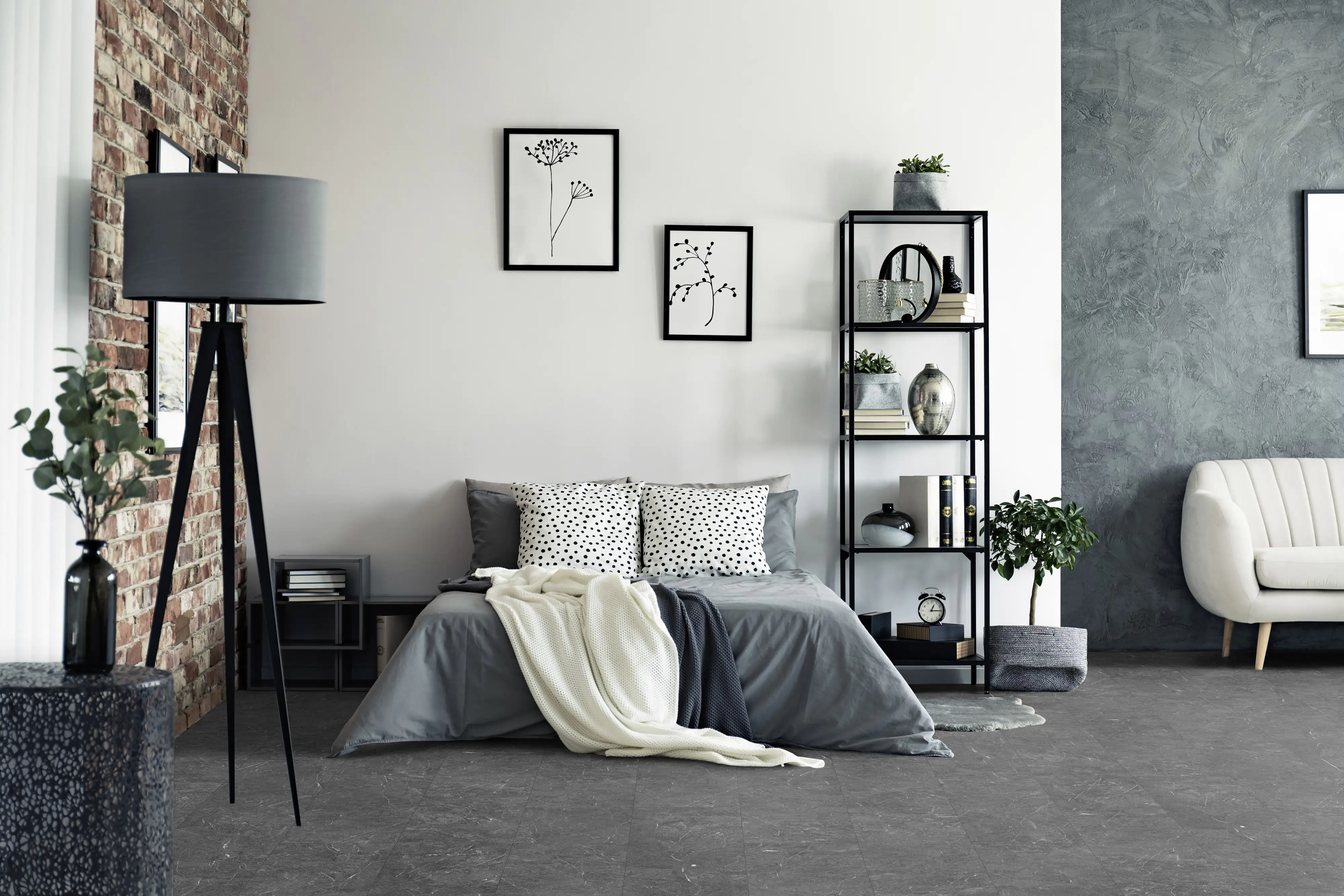 Classen Vinylboden Fliese Infinity dark 63,8 x 31 cm