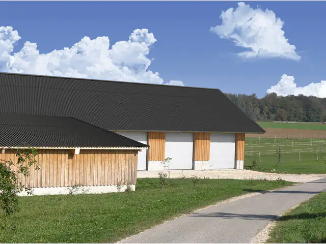 Gutta Wellplatte Shelltec Sinus 95/34 200 x 95 cm 4 mm schwarz