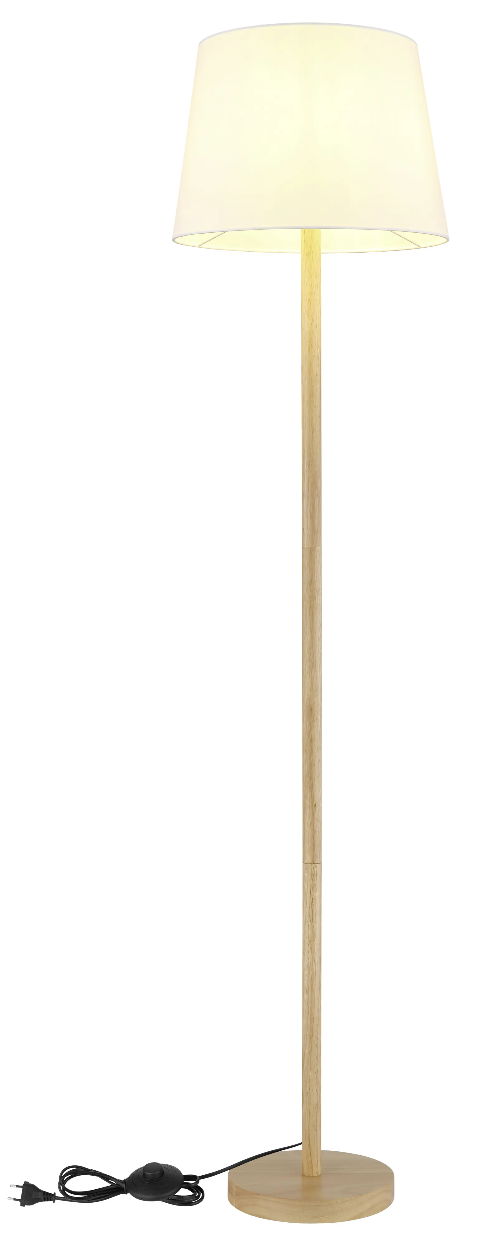 Globo Stehleuchte Joris 151 cm holzoptik