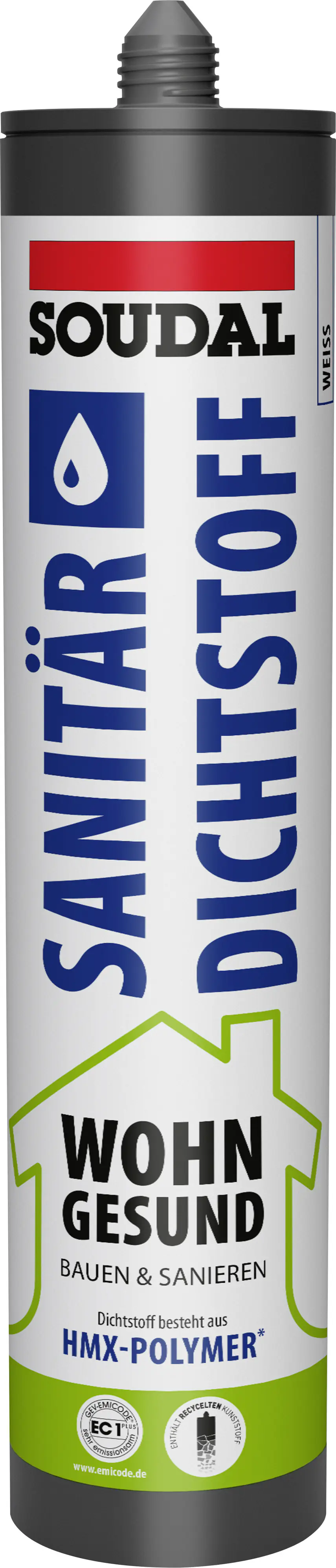 Soudal Sanitär-Dichtstoff Wohn Gesund weiß 300 ml